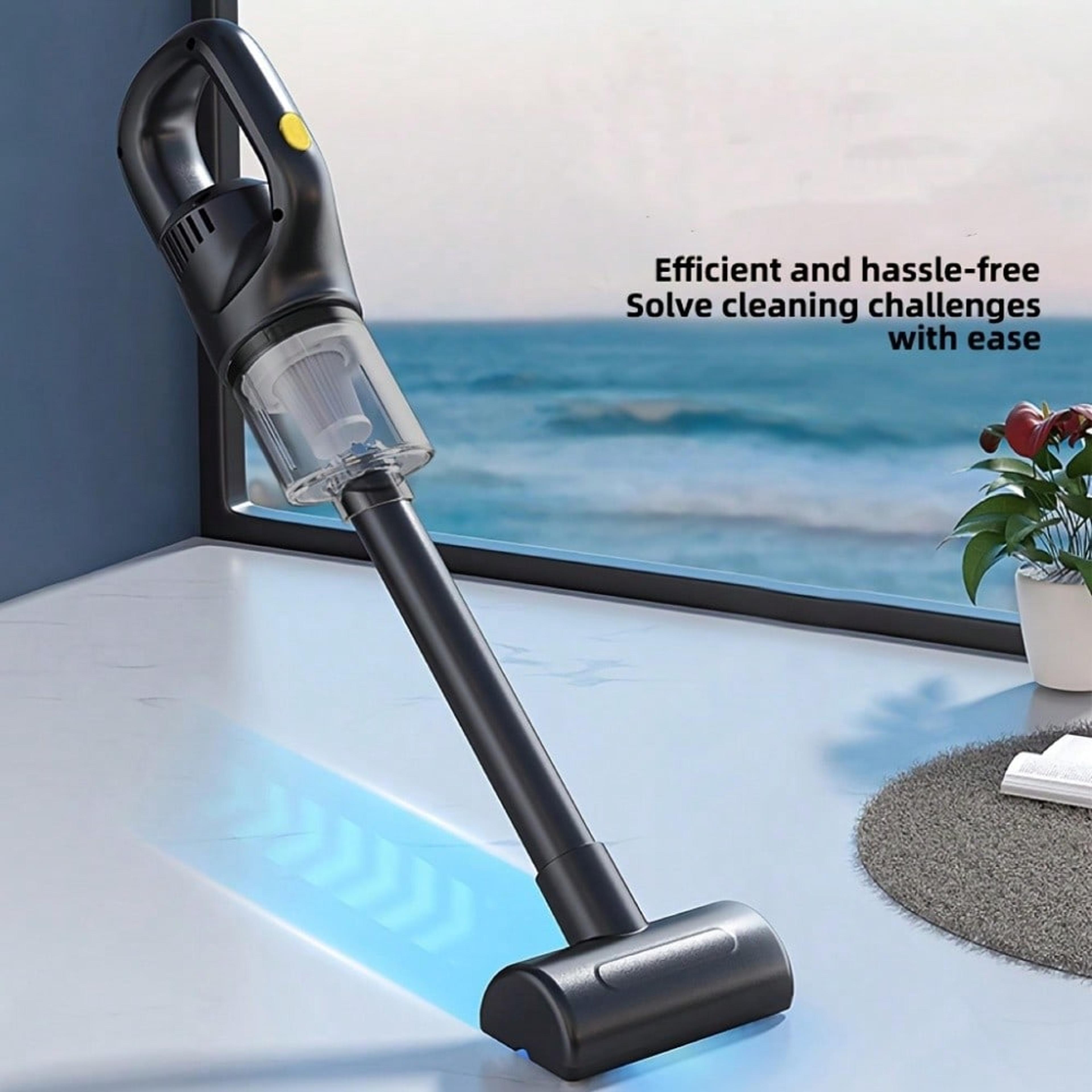 handheld vacuum cleaner for car & home with brush heads usb rechargeable cordless vacuum