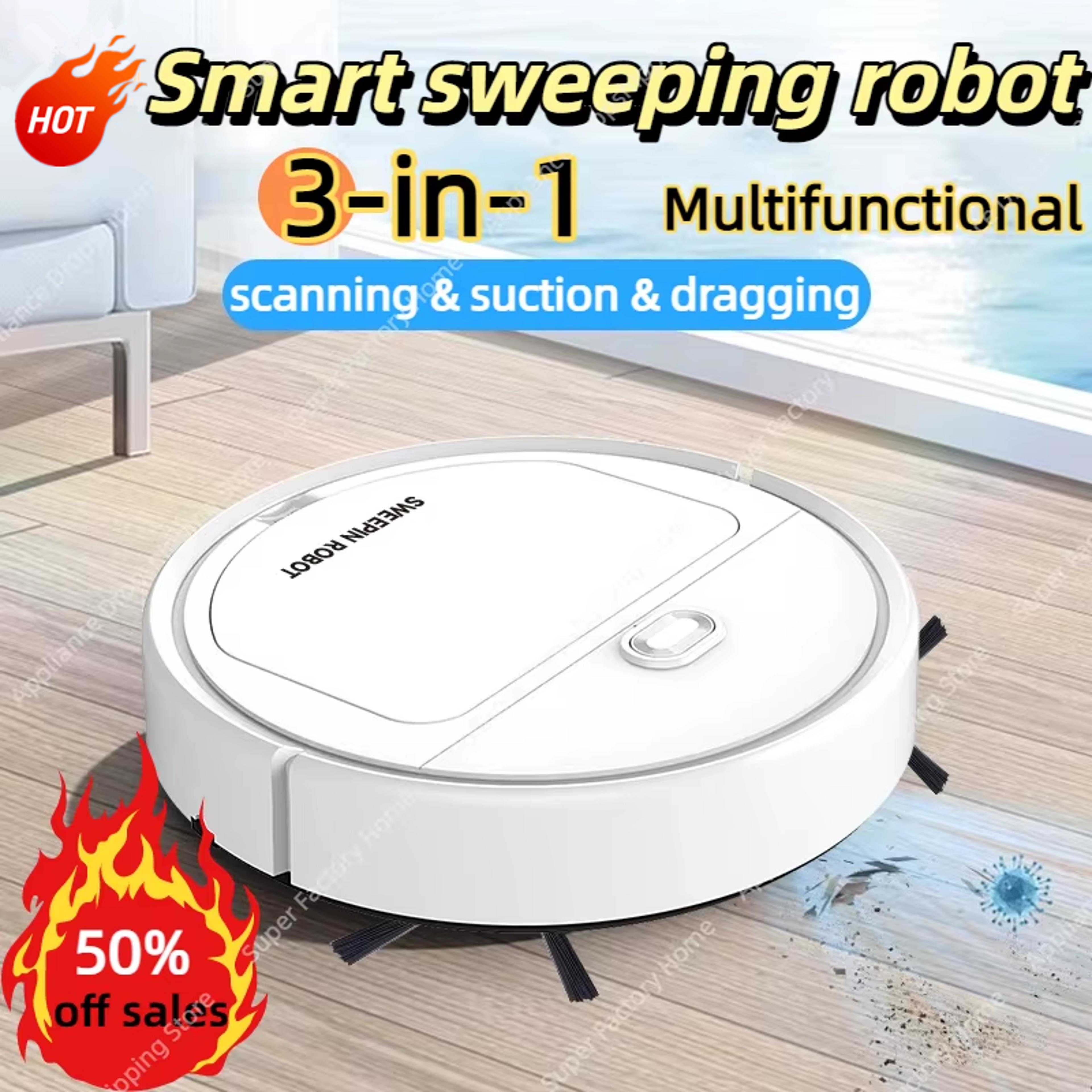 robot vacuum cleaner and mop automatic floor cleaning robot for hard floors and low carpets