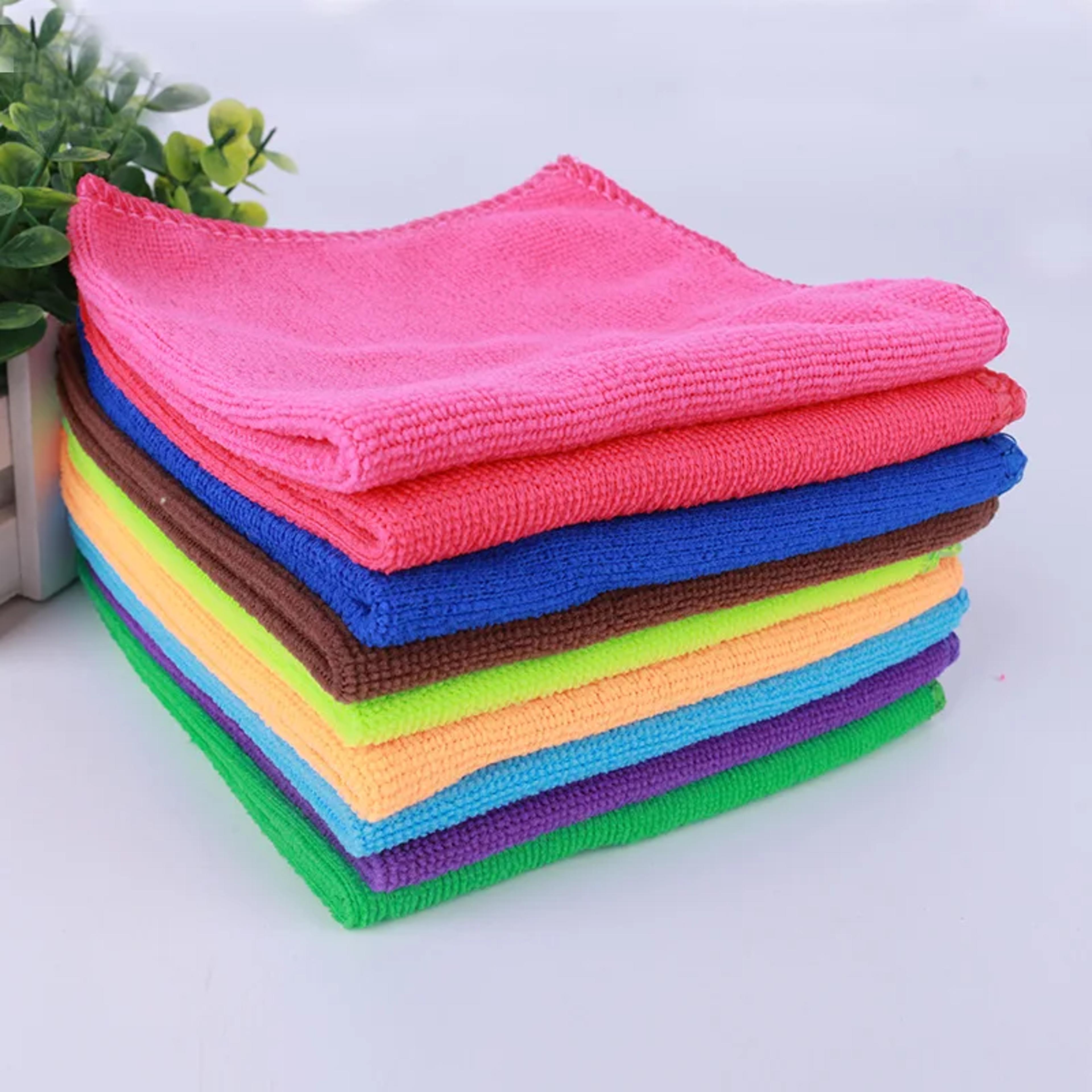 microfiber cleaning cloth reusable cleaning towels for car kitchen glass and home