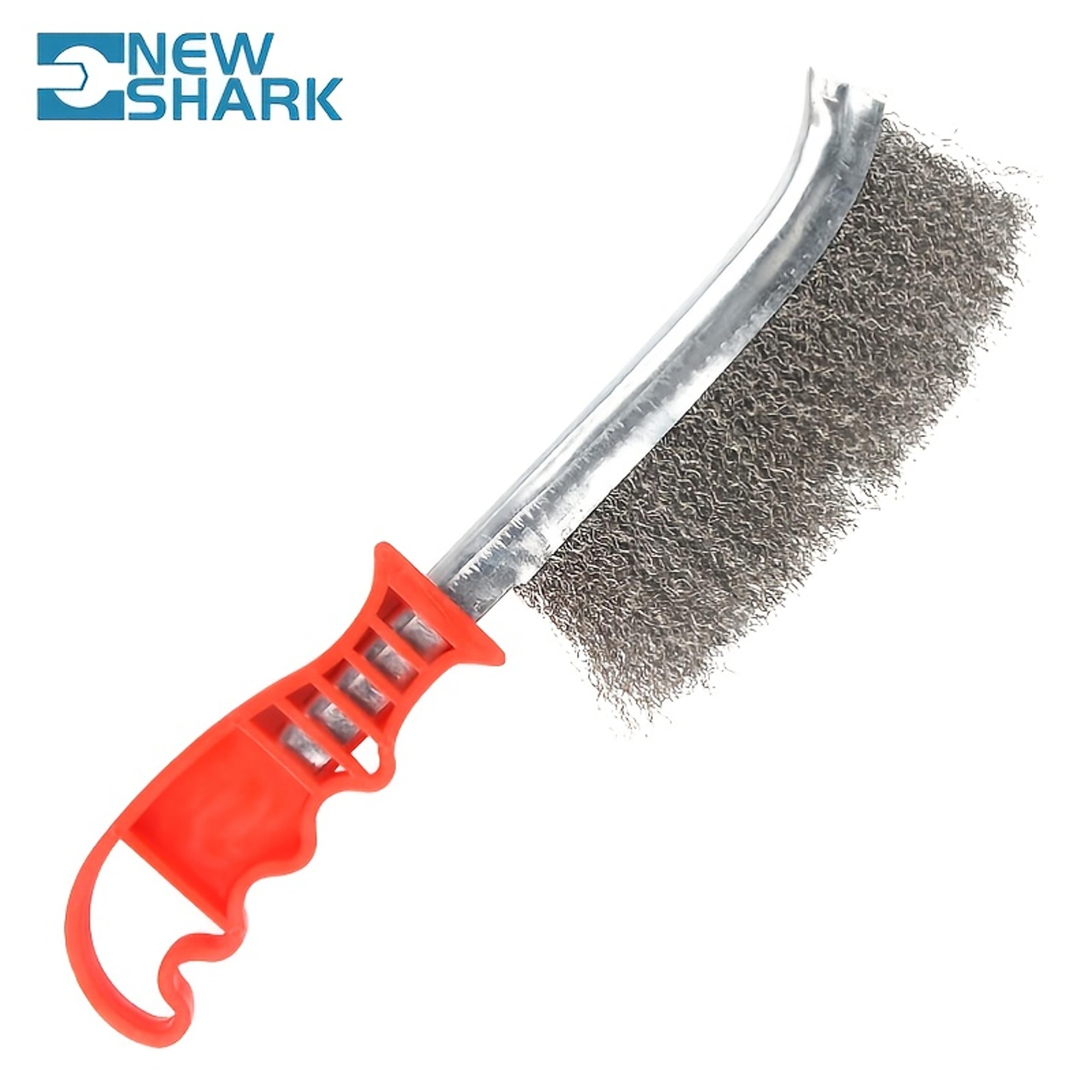 heavy duty steel wire wheel brush for rust removal, metal polishing & wood surface cleaning