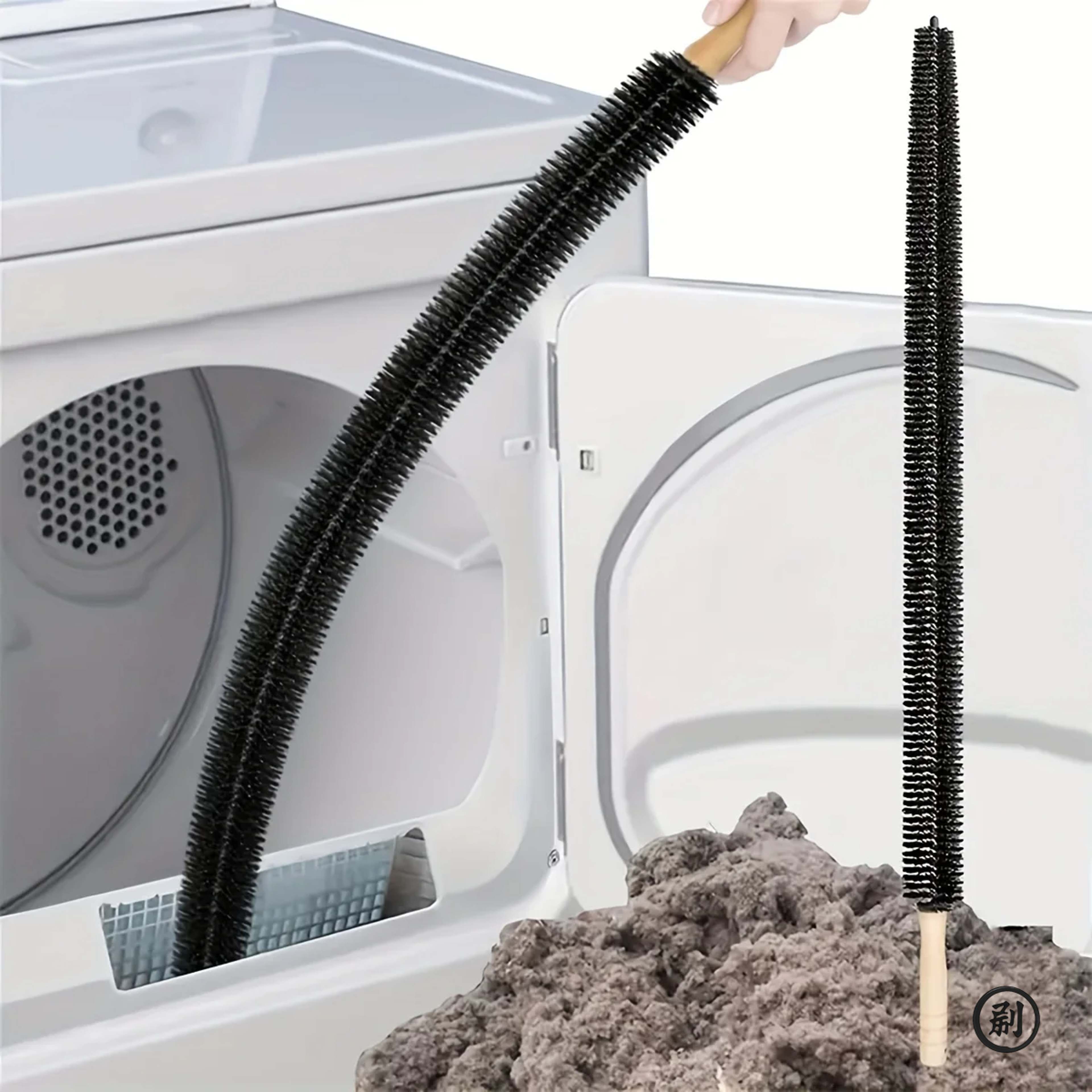 flexible dryer vent cleaner brush for radiators, washing machines & hard to reach spaces