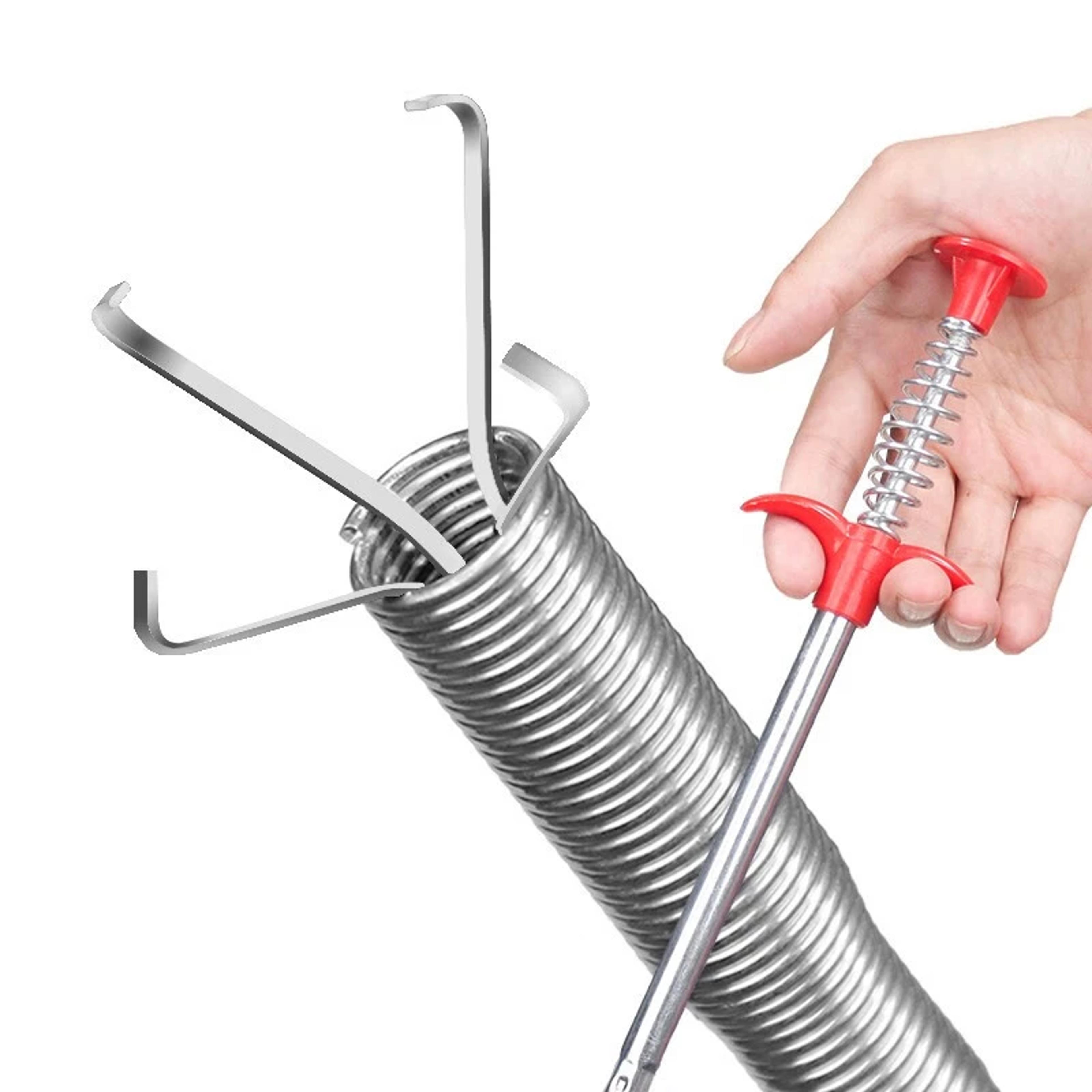 drain snake clog remover flexible drain cleaning tool for kitchen & bathroom sinks