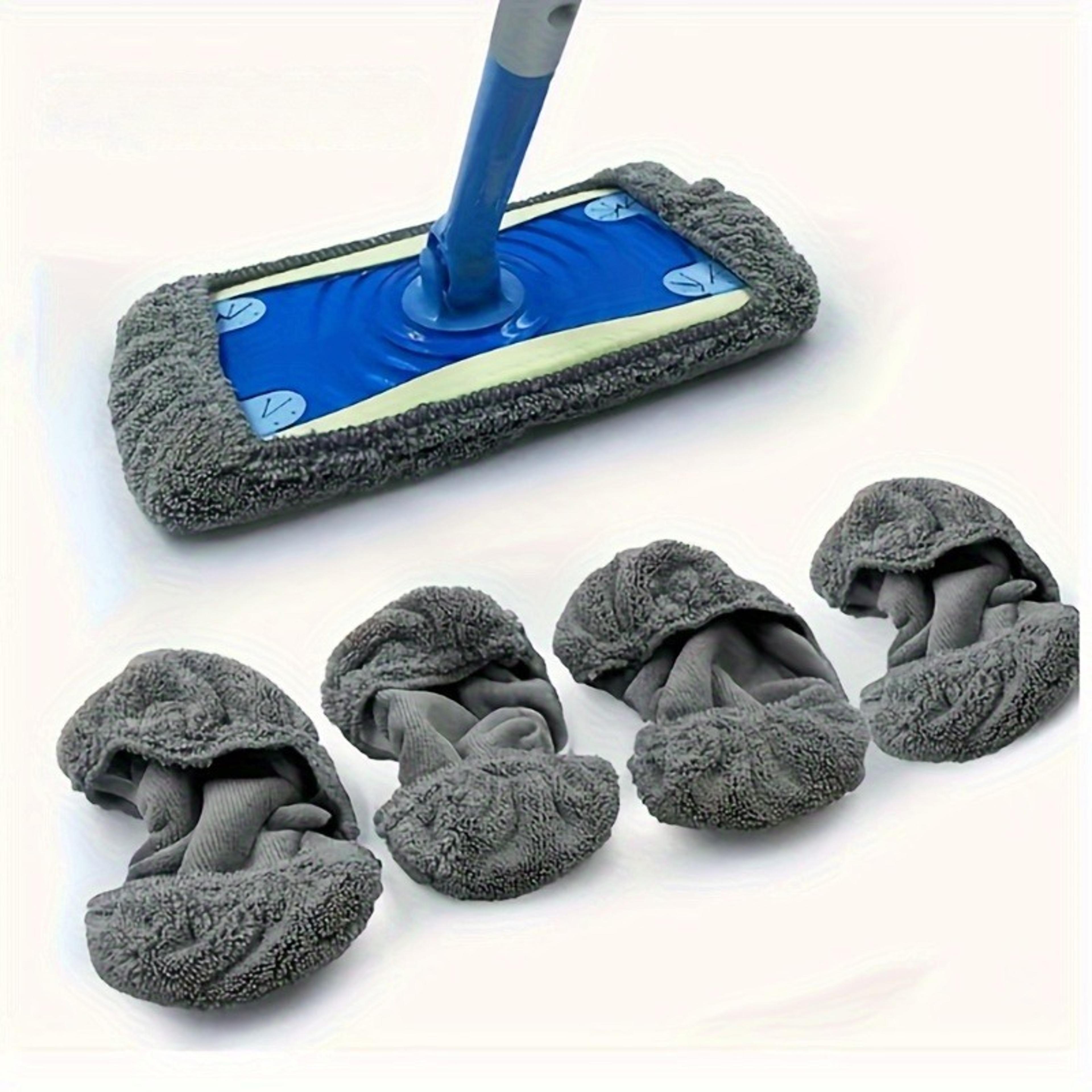 reusable microfiber mop replacement pads pack washable flat mop refills for deep floor cleaning