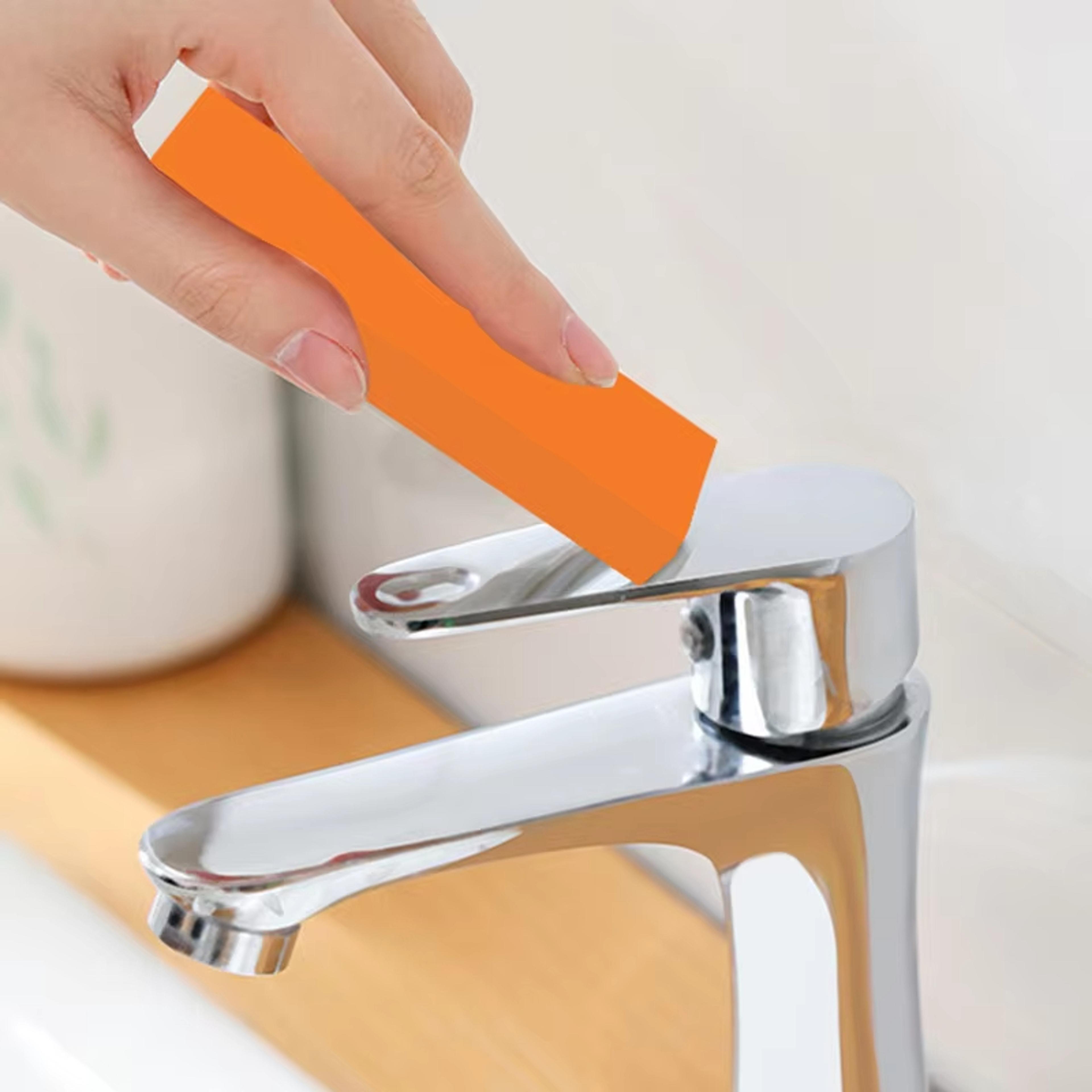 easy limescale remover rubber eraser for rust, glass & kitchen bathroom cleaning