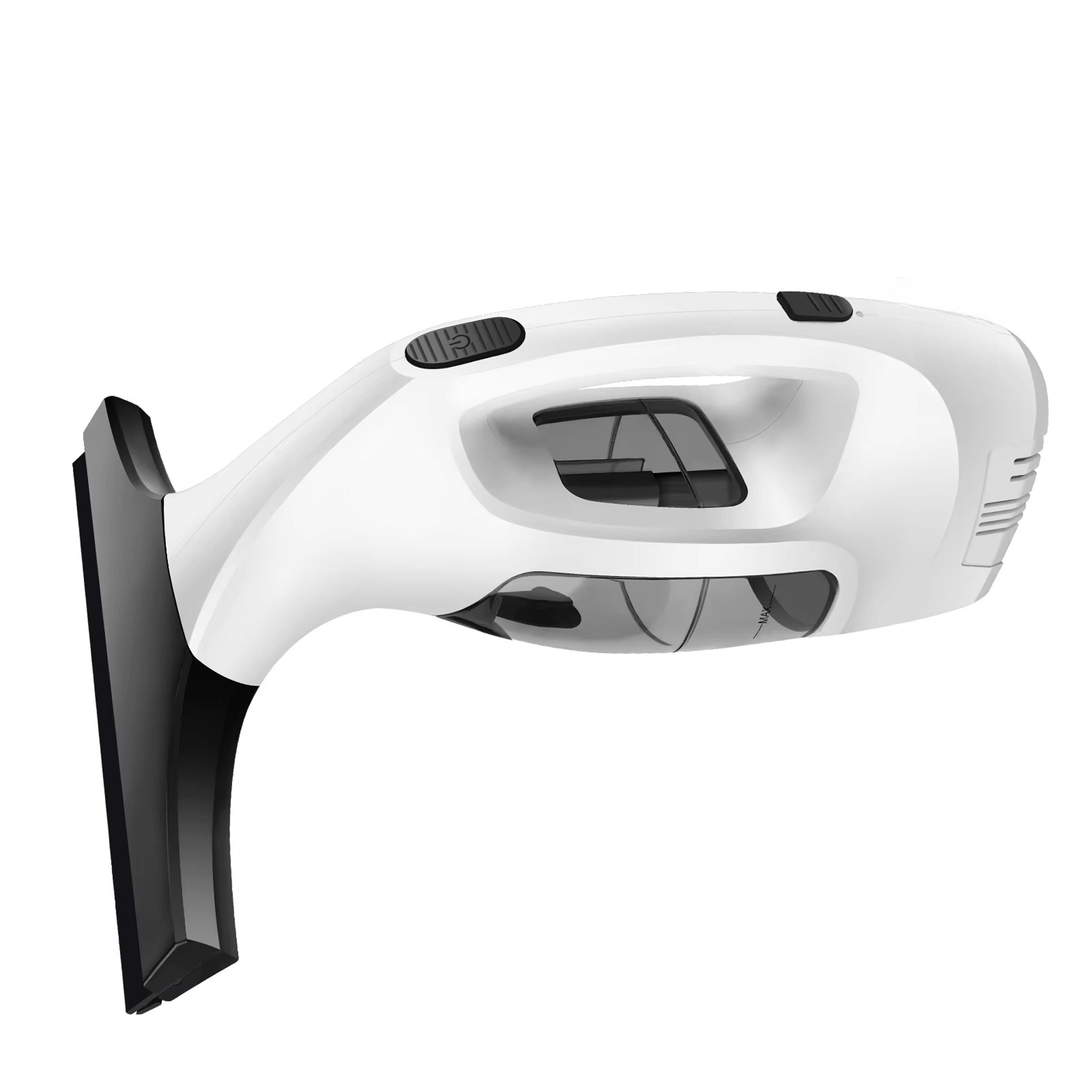 cordless window vacuum cleaner with rechargeable window cleaner and microfiber scrubber