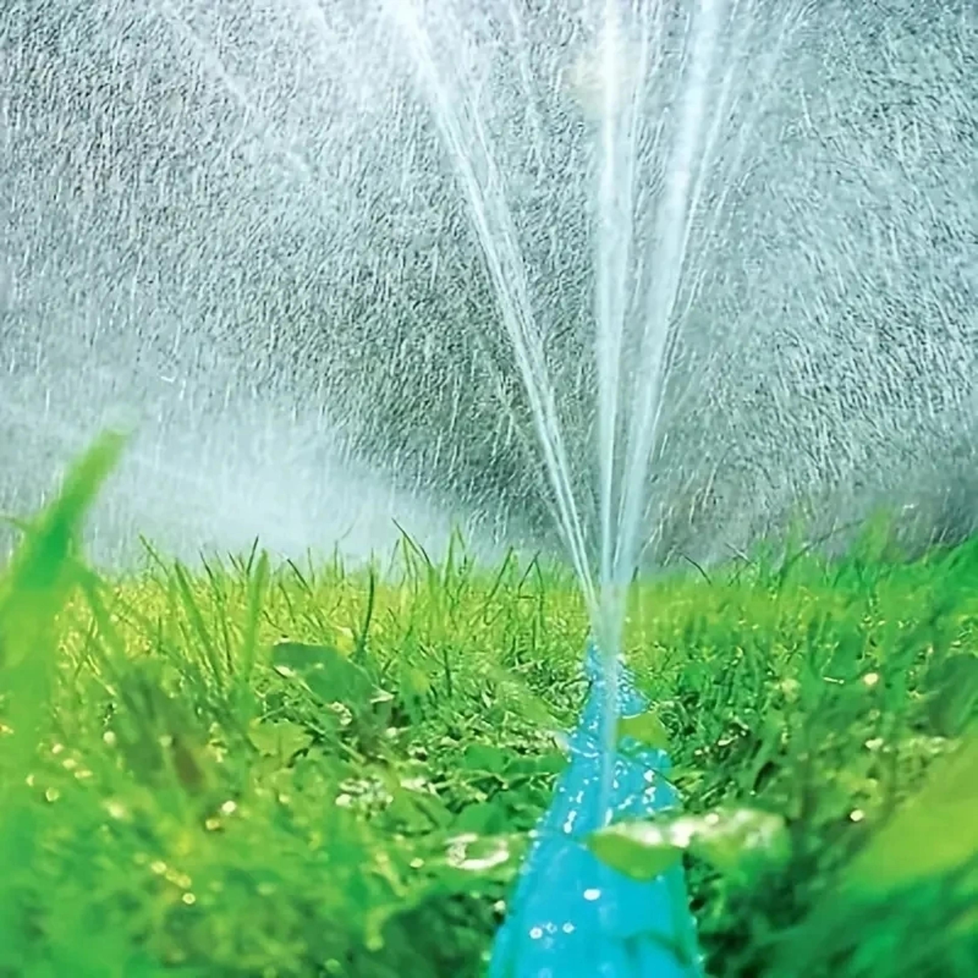 water saving soaker hose & drip irrigation kit for garden beds and lawns