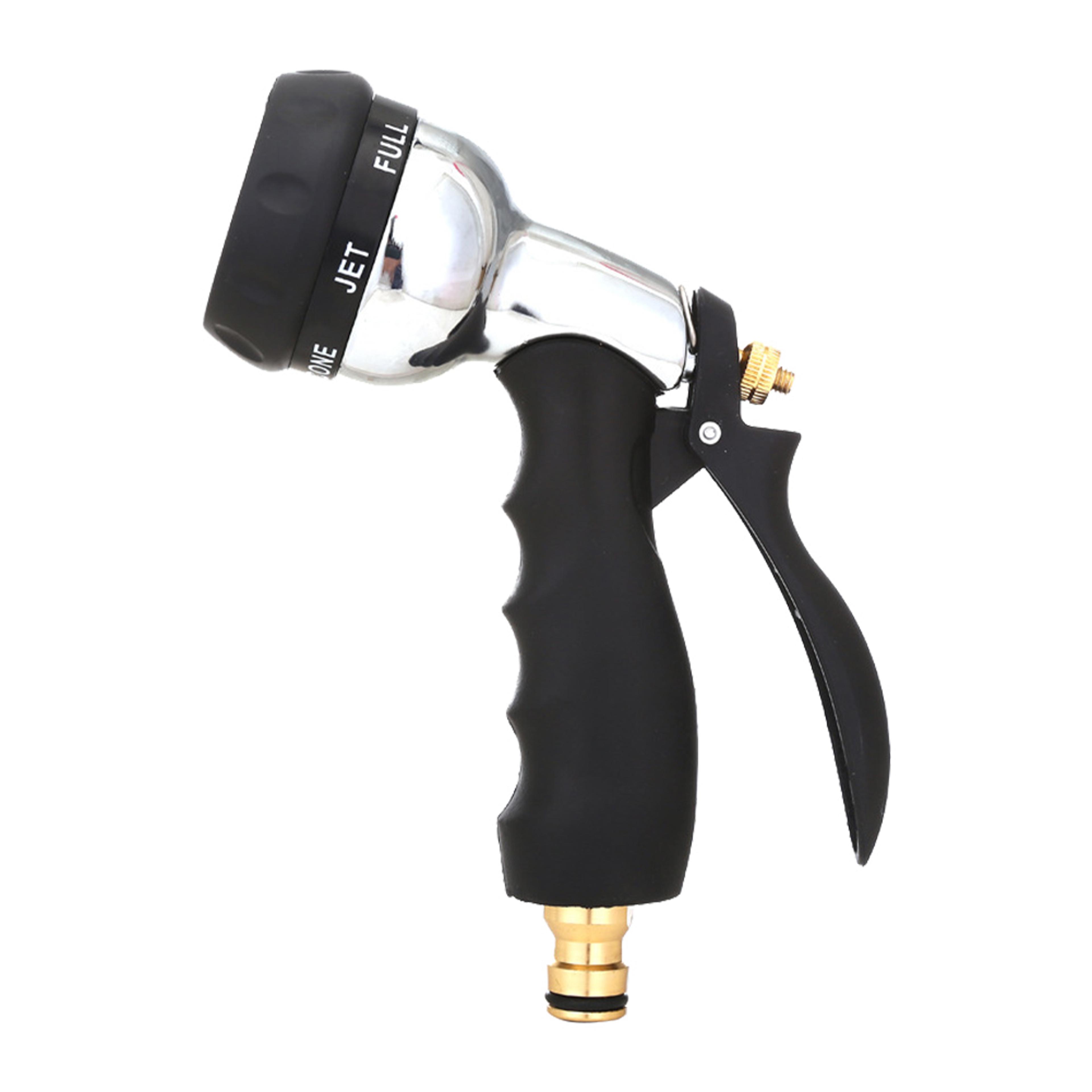 high pressure water spray gun metal hose nozzle for car wash, garden & lawn cleaning