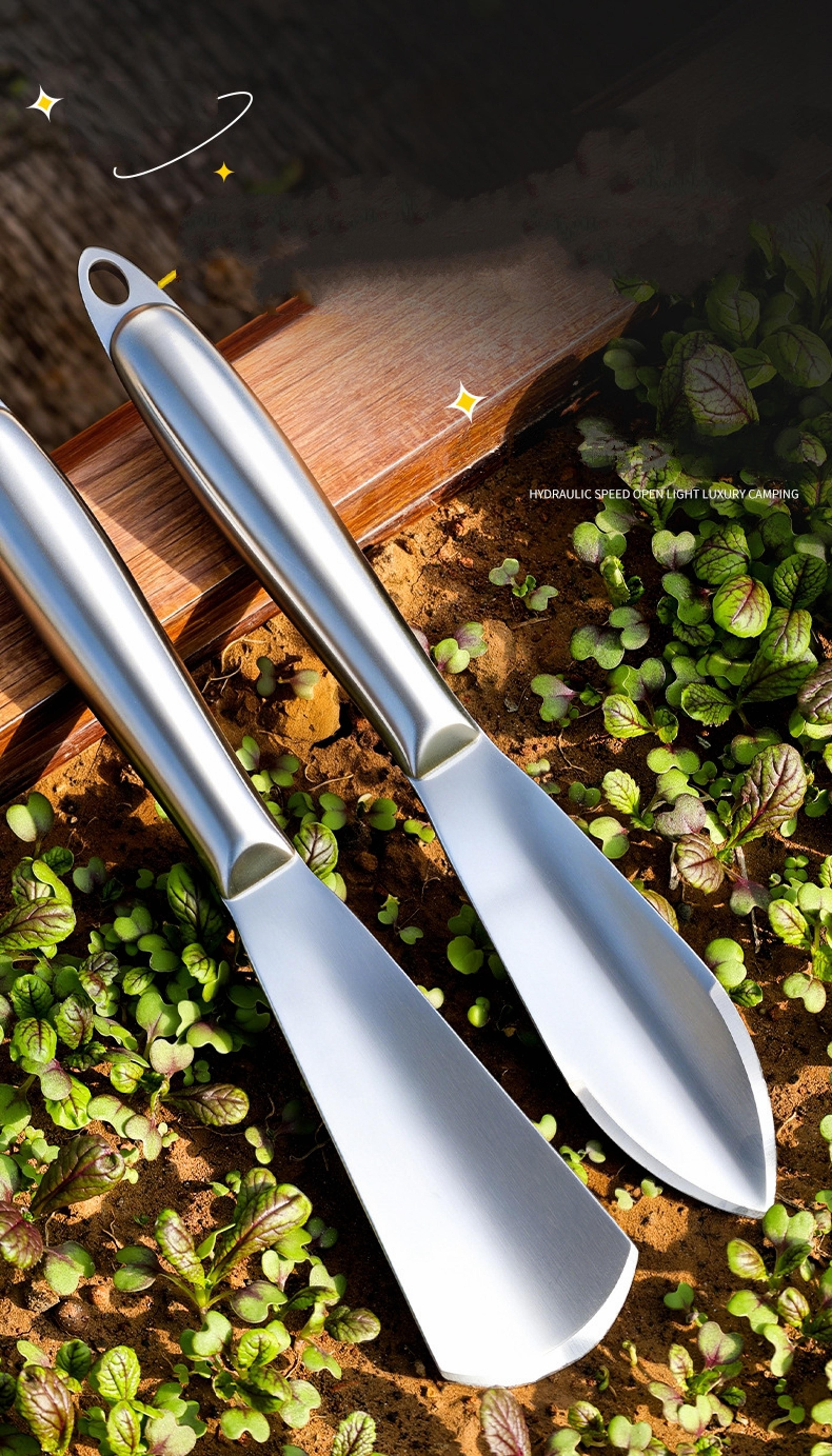 heavy duty garden hoe & weeding shovel multi purpose digging tool for gardening