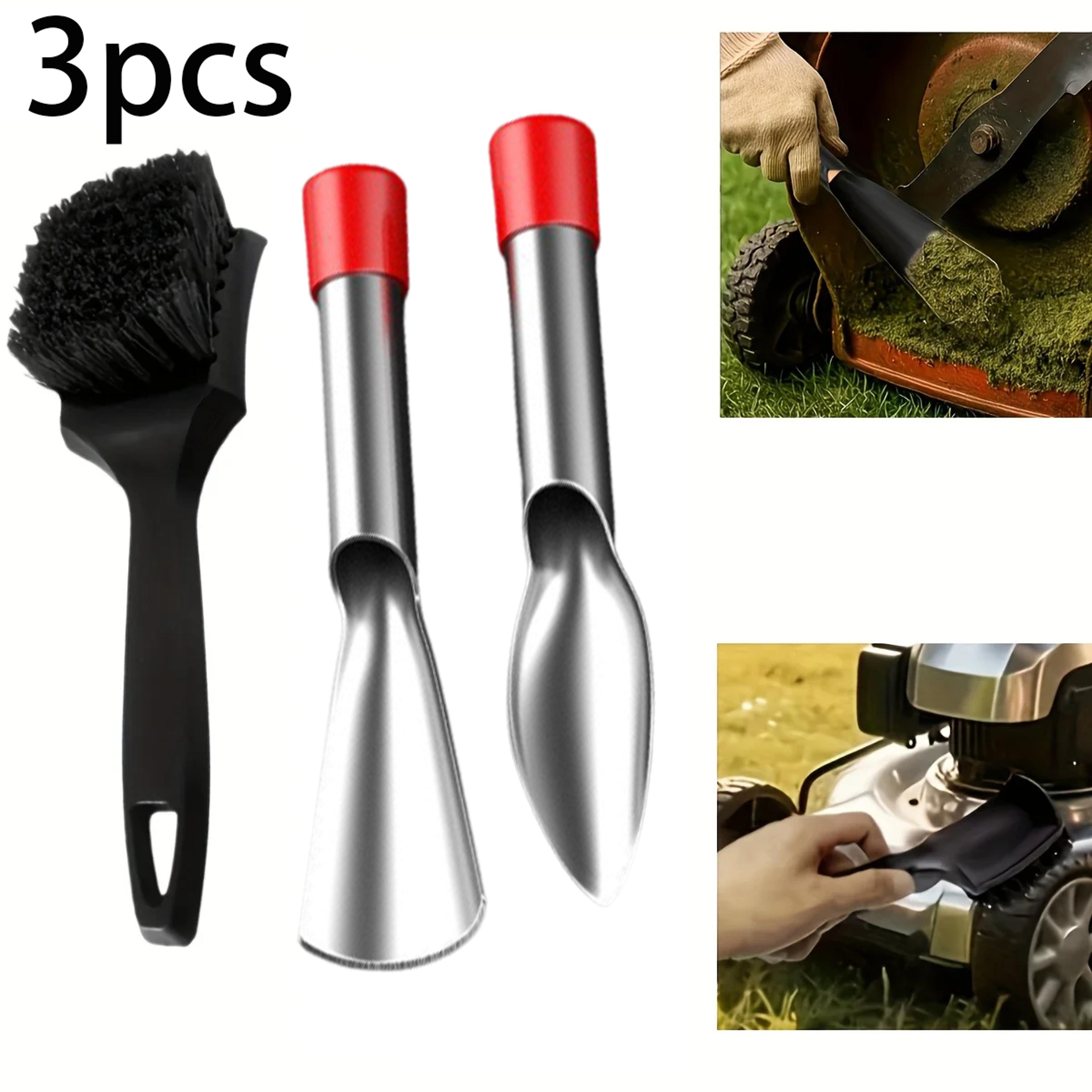 lawn mower cleaning kit with scraper brush for garden tool maintenance