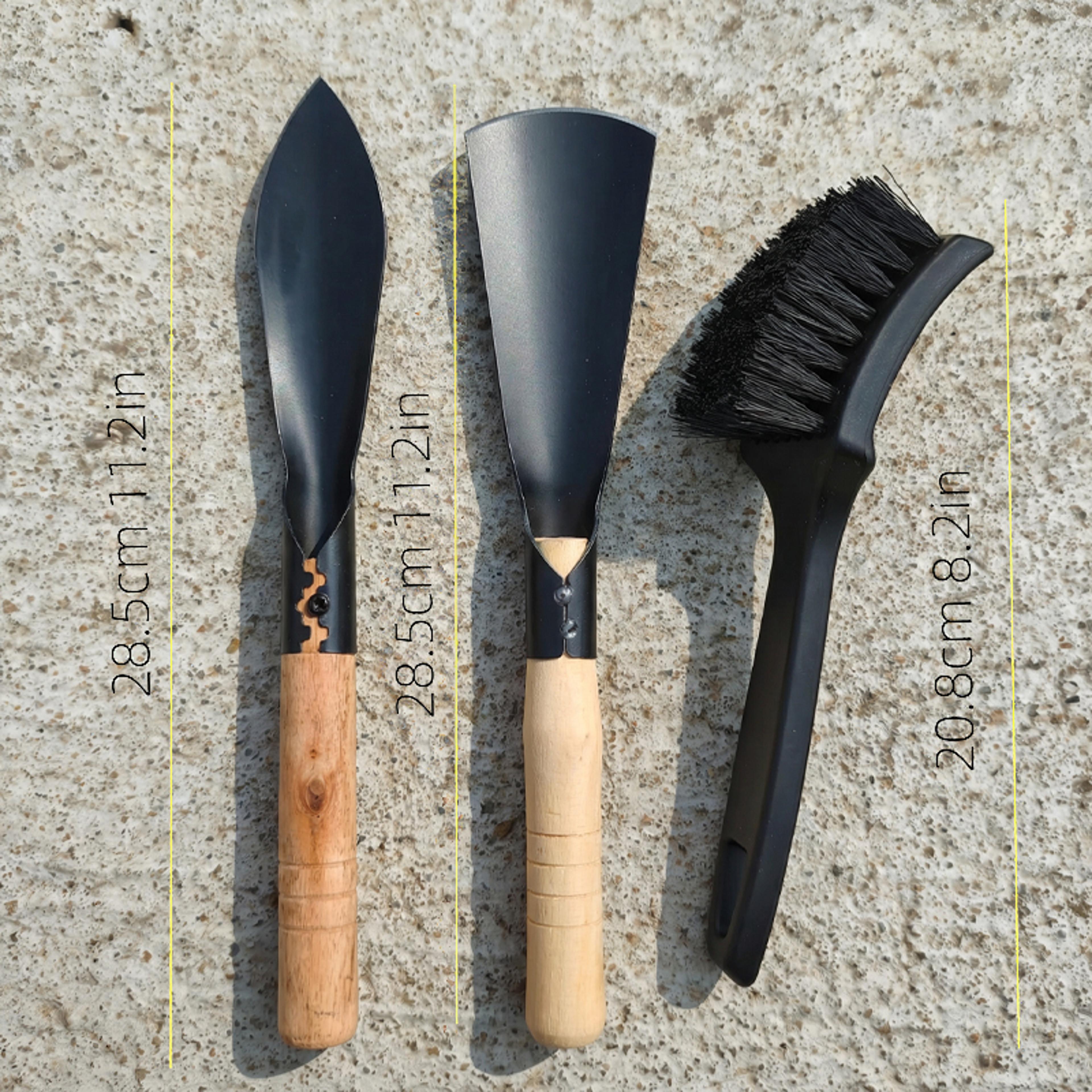 multi function lawn mower deck scraper & cleaning brush maintenance kit