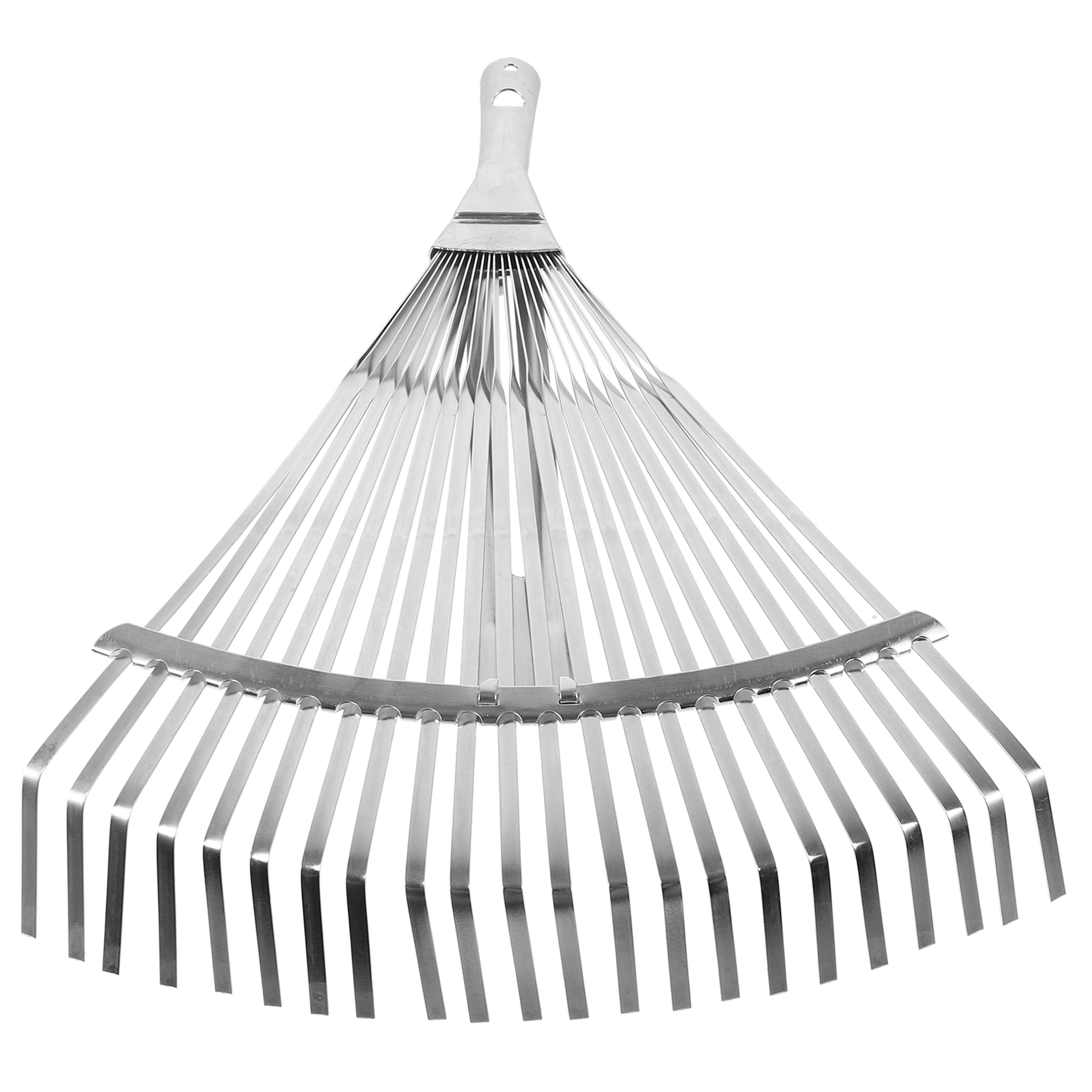 telescopic leaf rake with stainless steel handle for easy lawn & garden cleanup