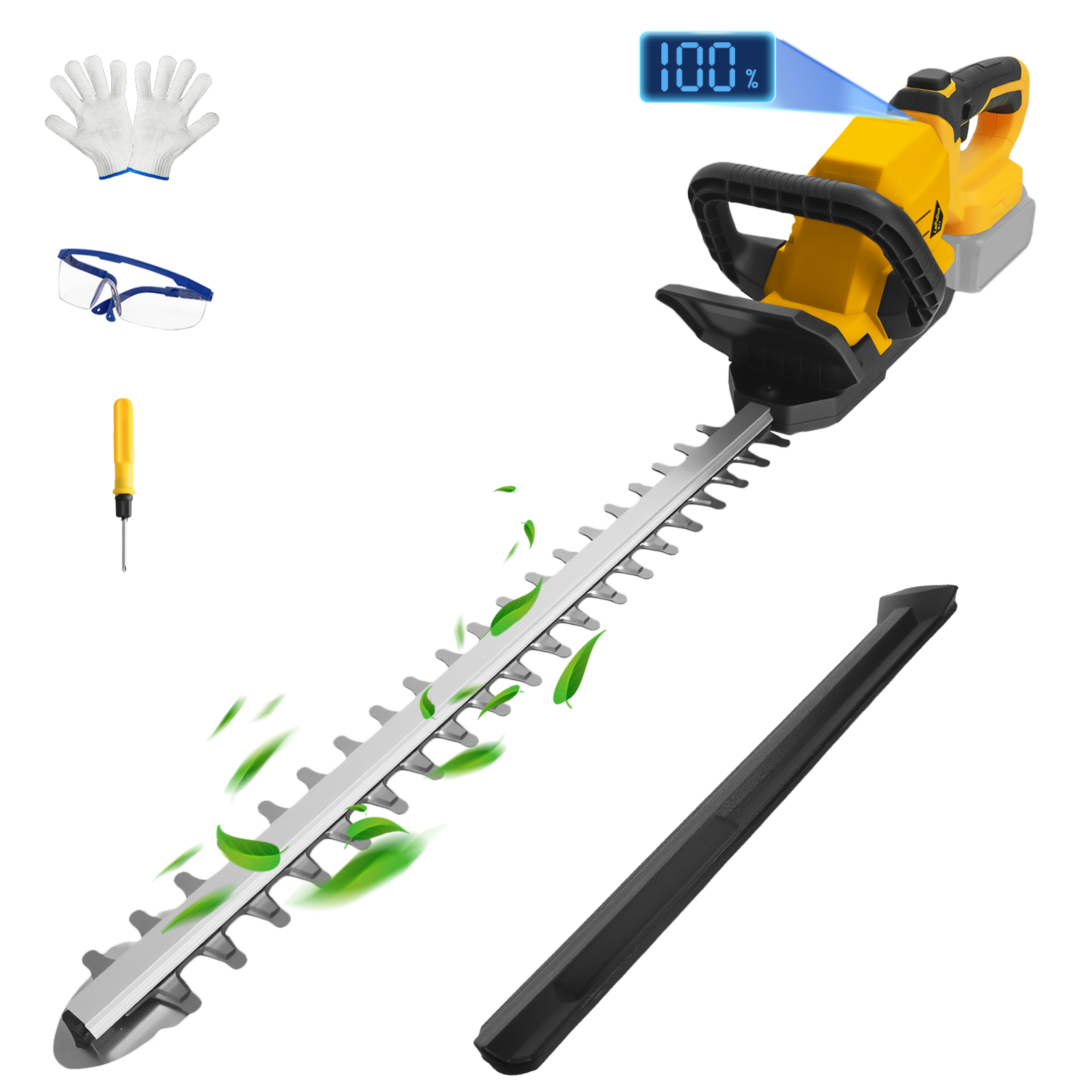 brushless cordless hedge trimmer electric bush trimmer for dewalt battery