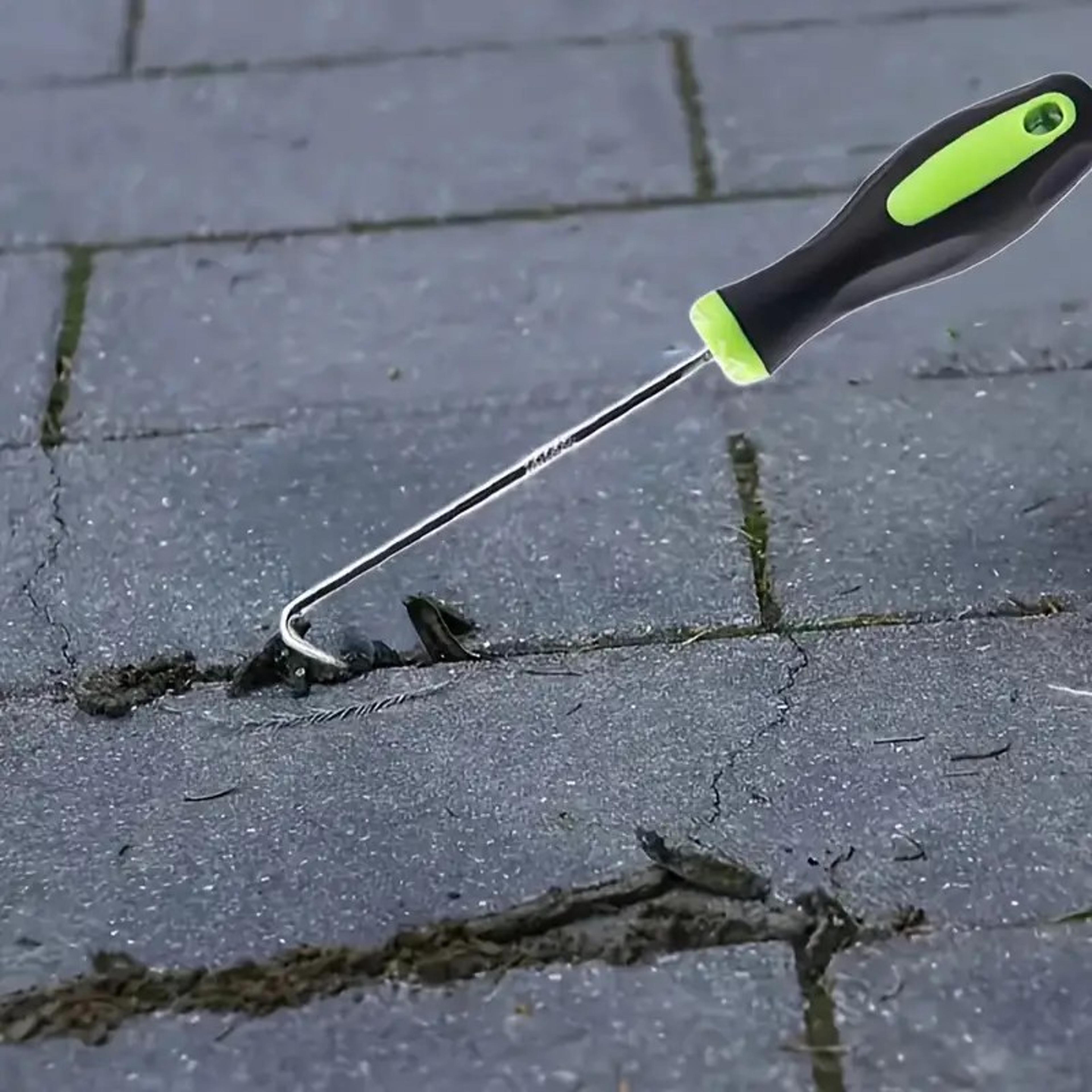 heavy duty weeding tool u shaped garden hand weeder for soil loosening & crack cleaning
