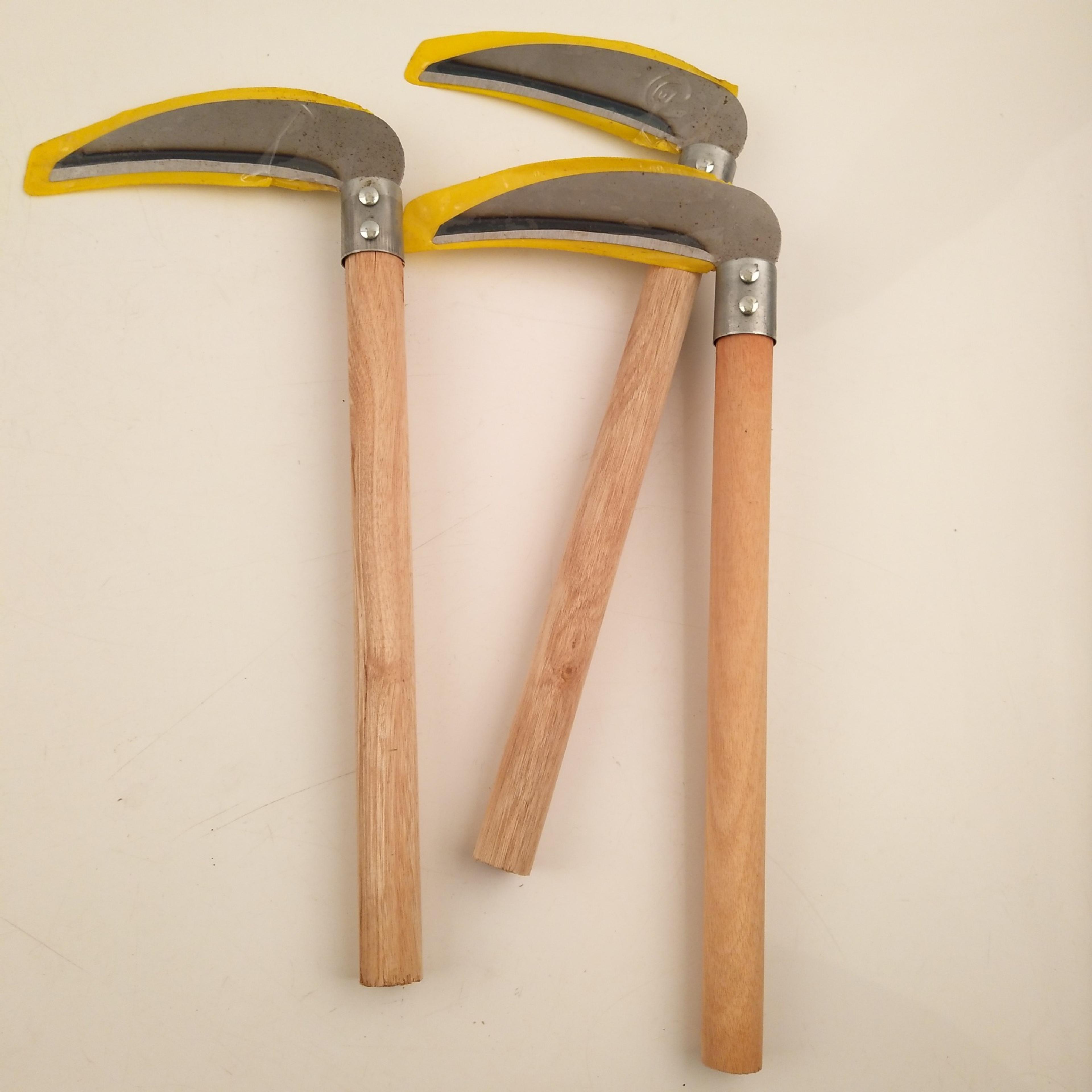 long handle garden sickle for grass cutting, weeding & crop harvesting