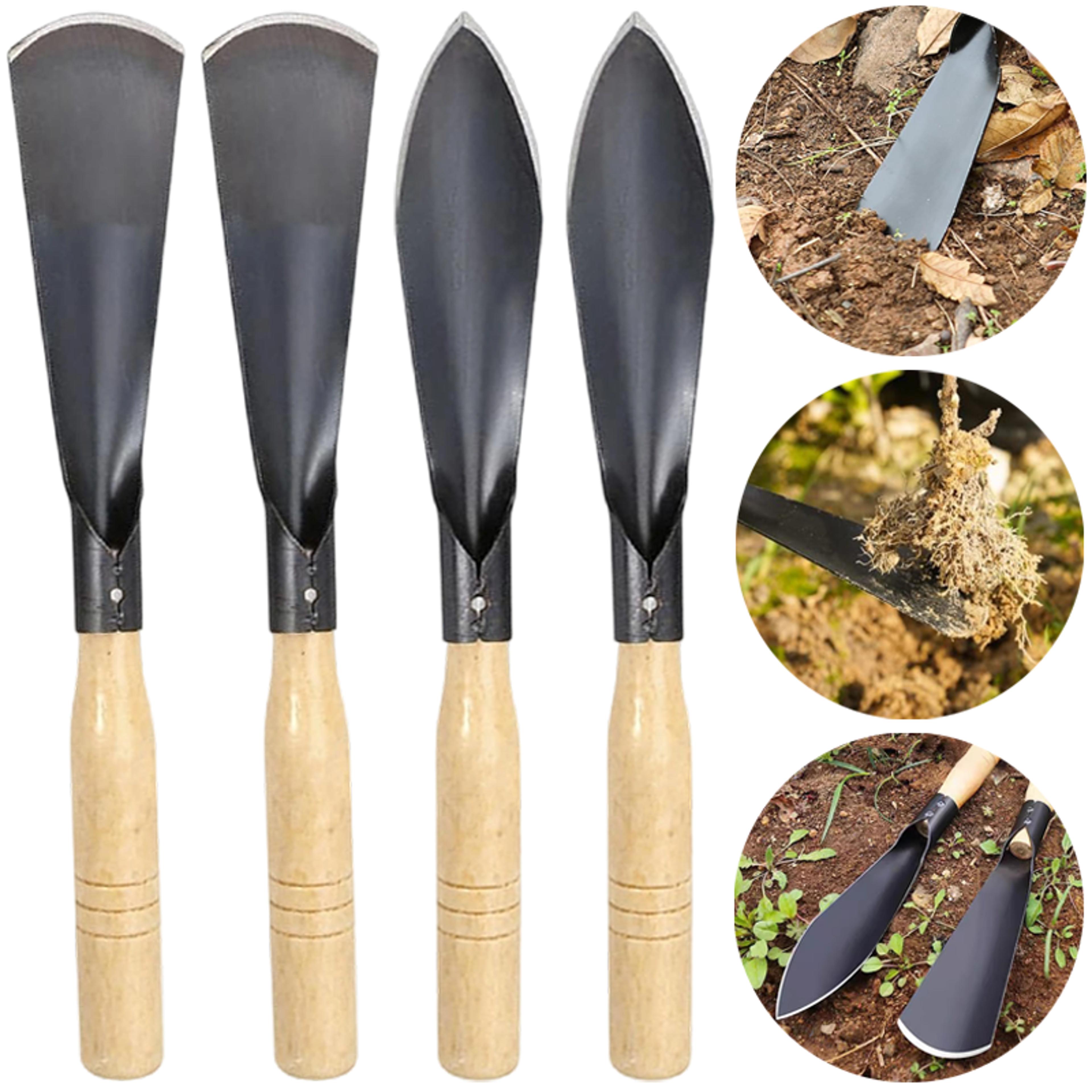 heavy duty garden hand trowel for digging, transplanting tool & weeding