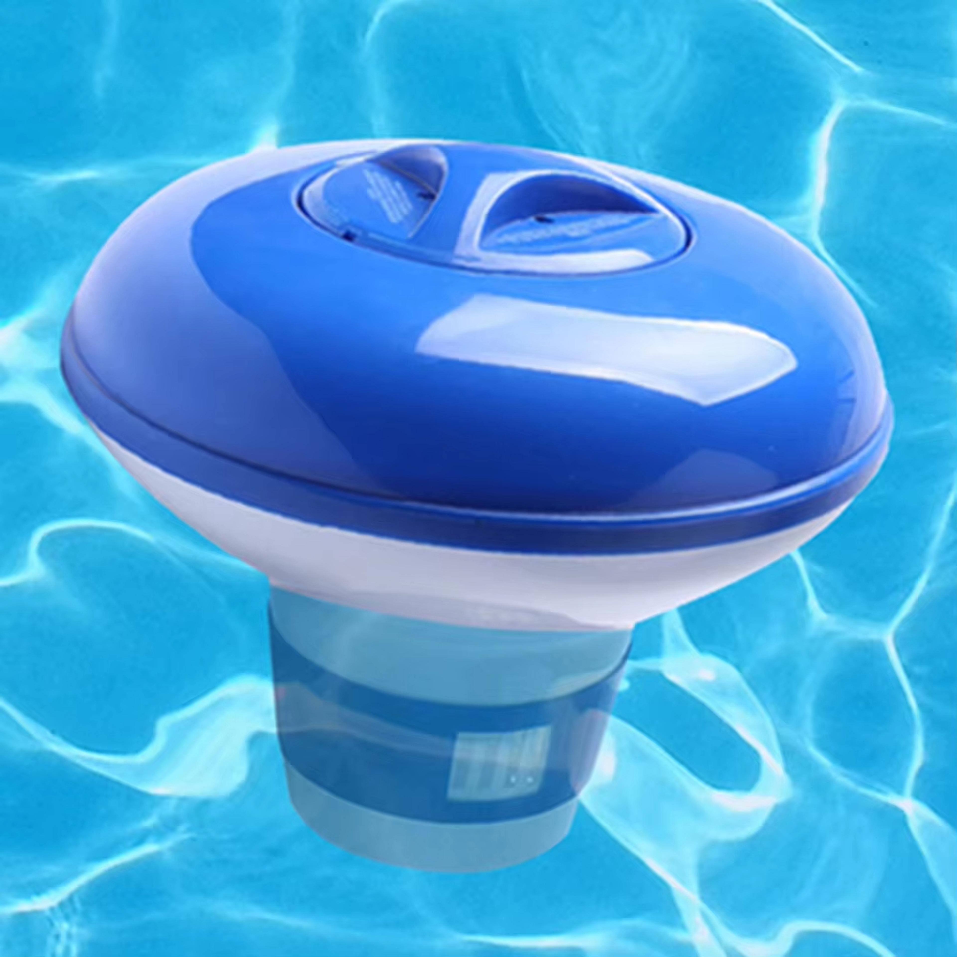 floating chlorine tablet dispenser for pools adjustable pool chlorine floater for clean, clear water