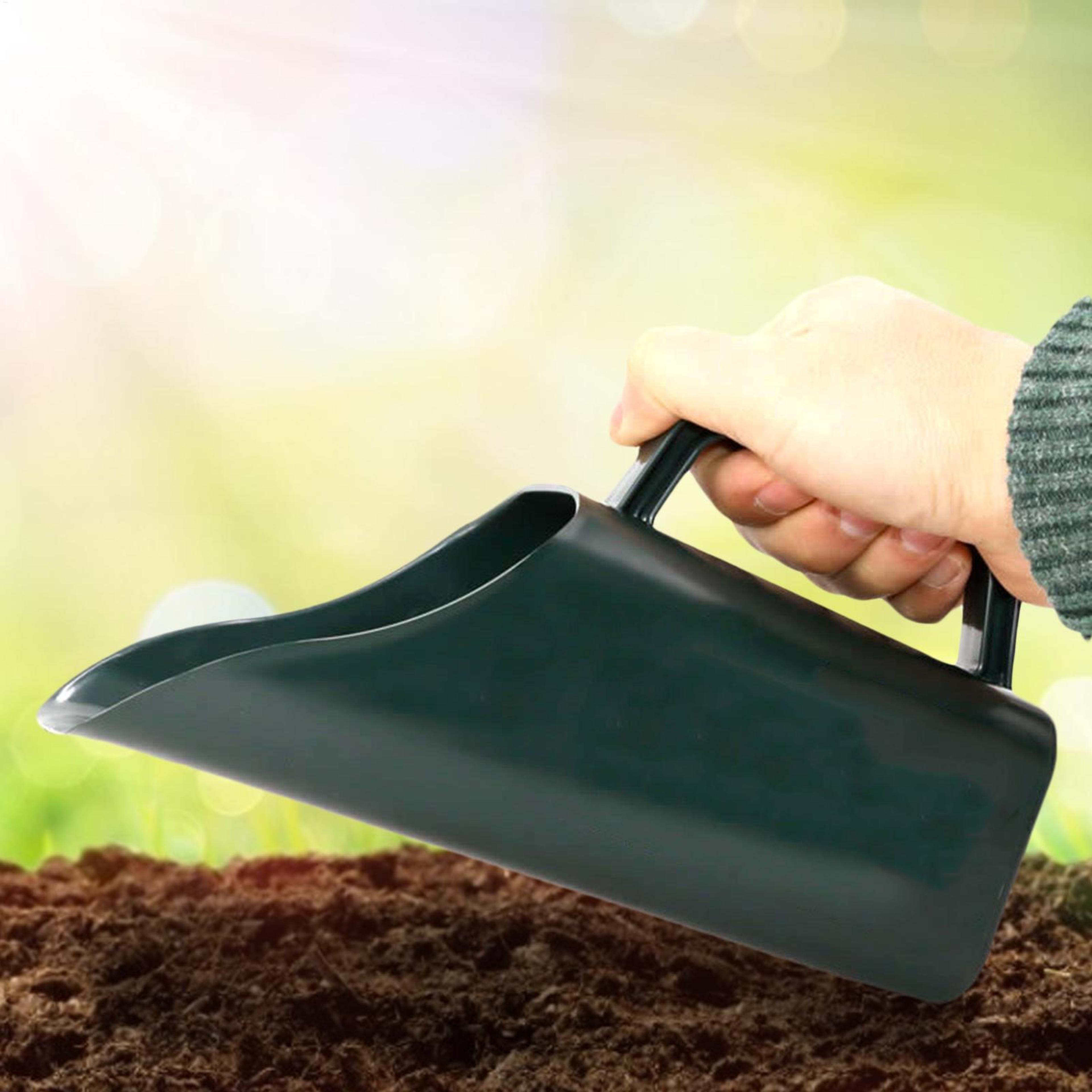 garden soil scoop with mesh sieve for easy potting & planting