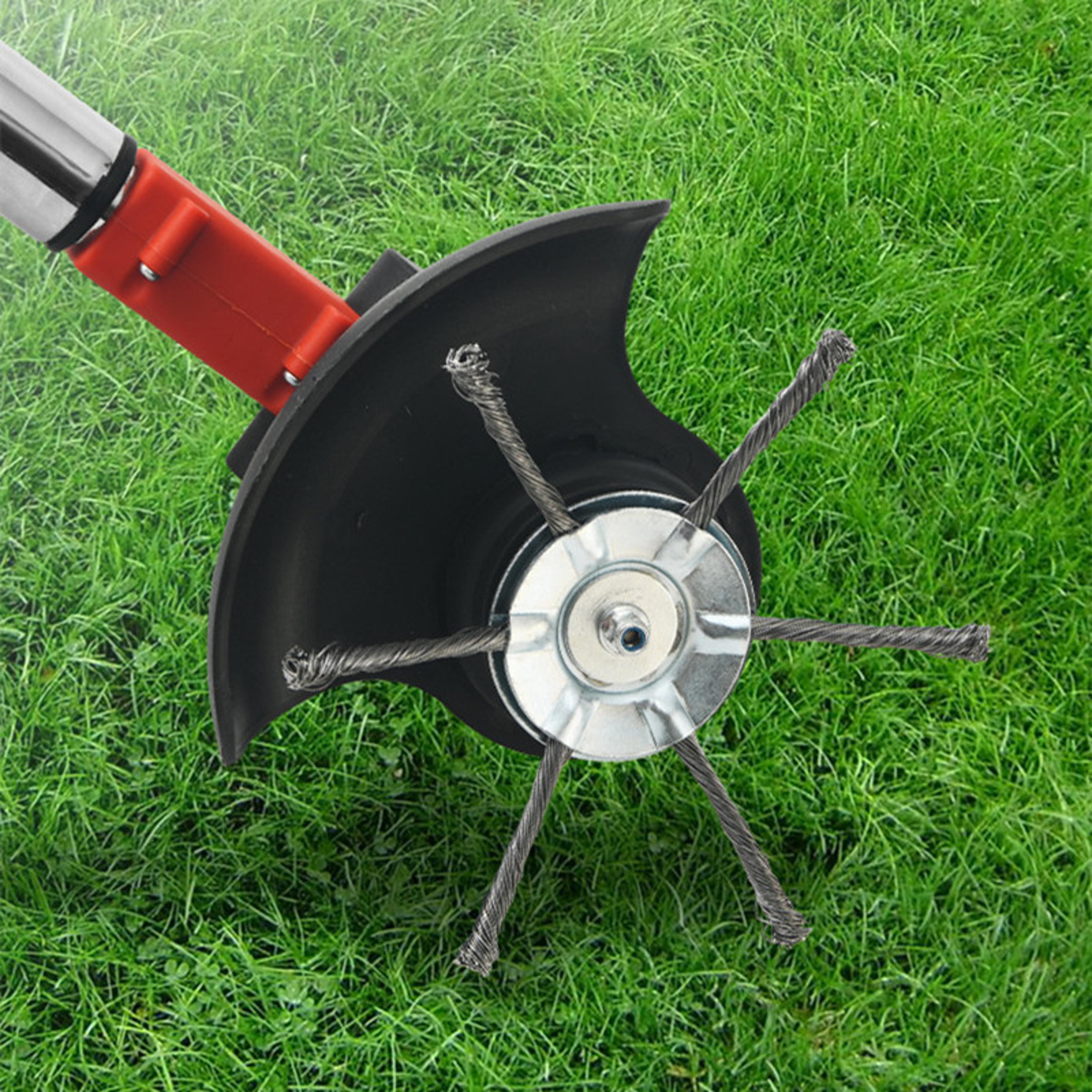 steel wire grass trimmer head universal weed brush cutter attachment for lawn mowers
