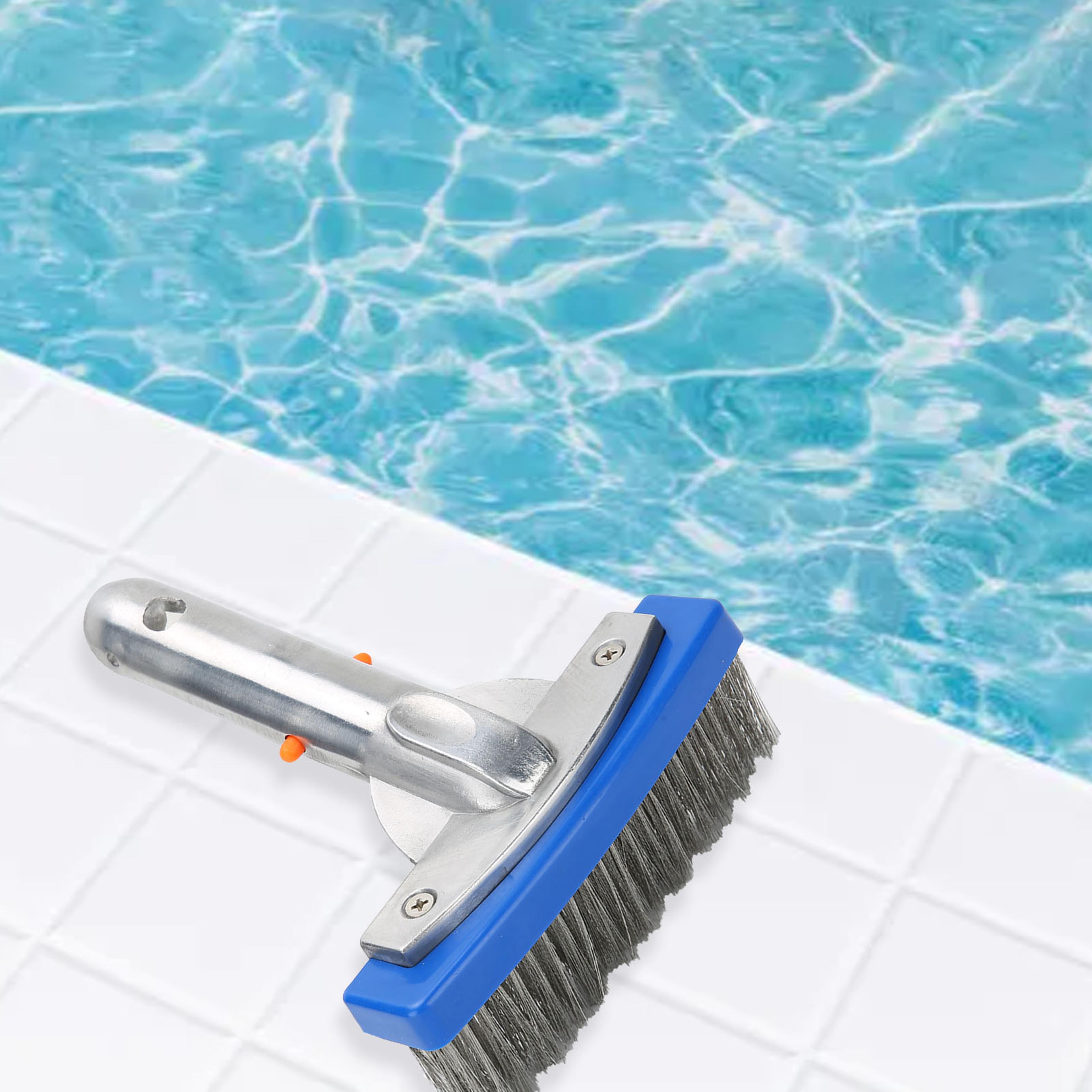 stainless steel pool brush for pool wall & floor deep cleaning