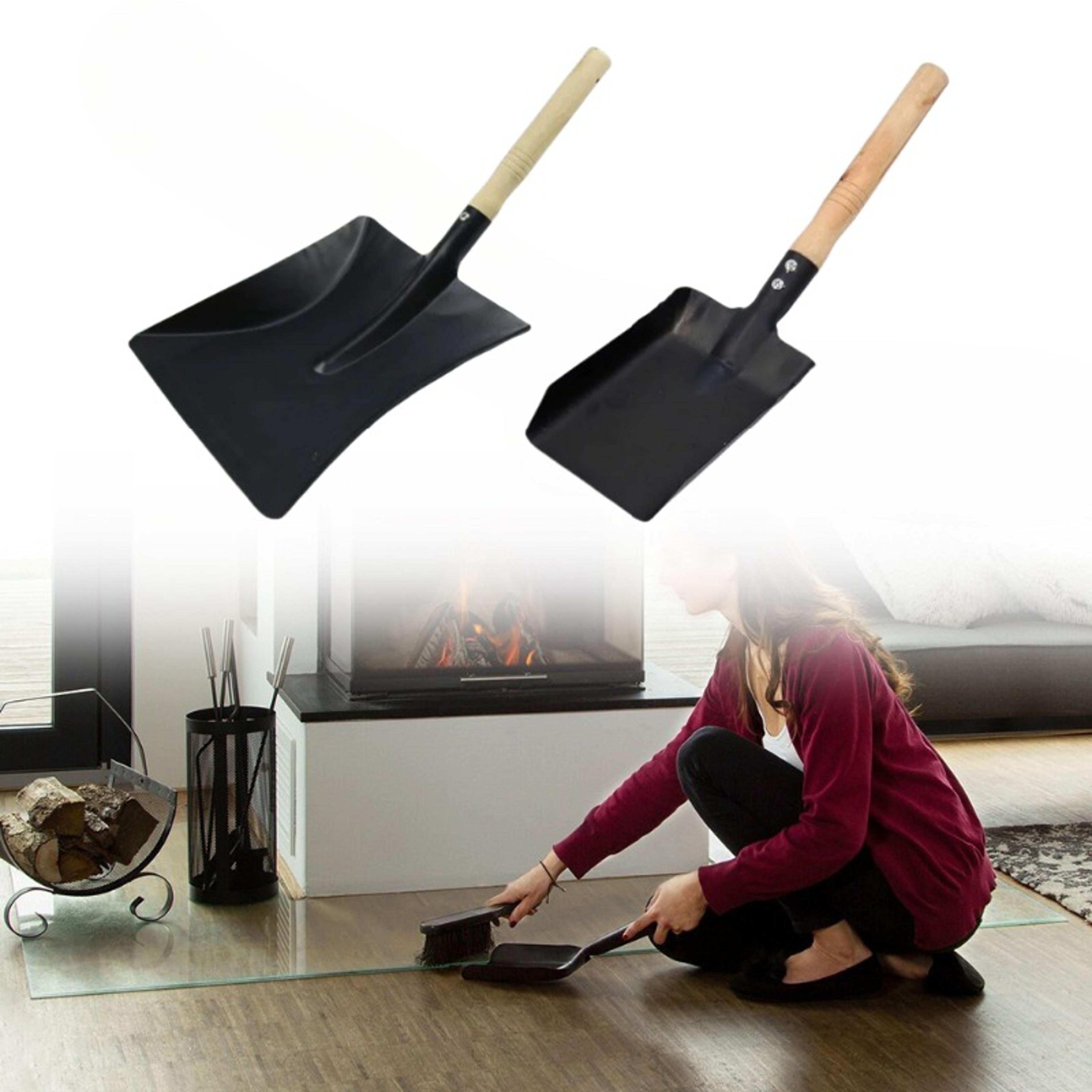 heavy duty fireplace ash shovel for wood stoves & chimneys steel fireplace cleaning tool