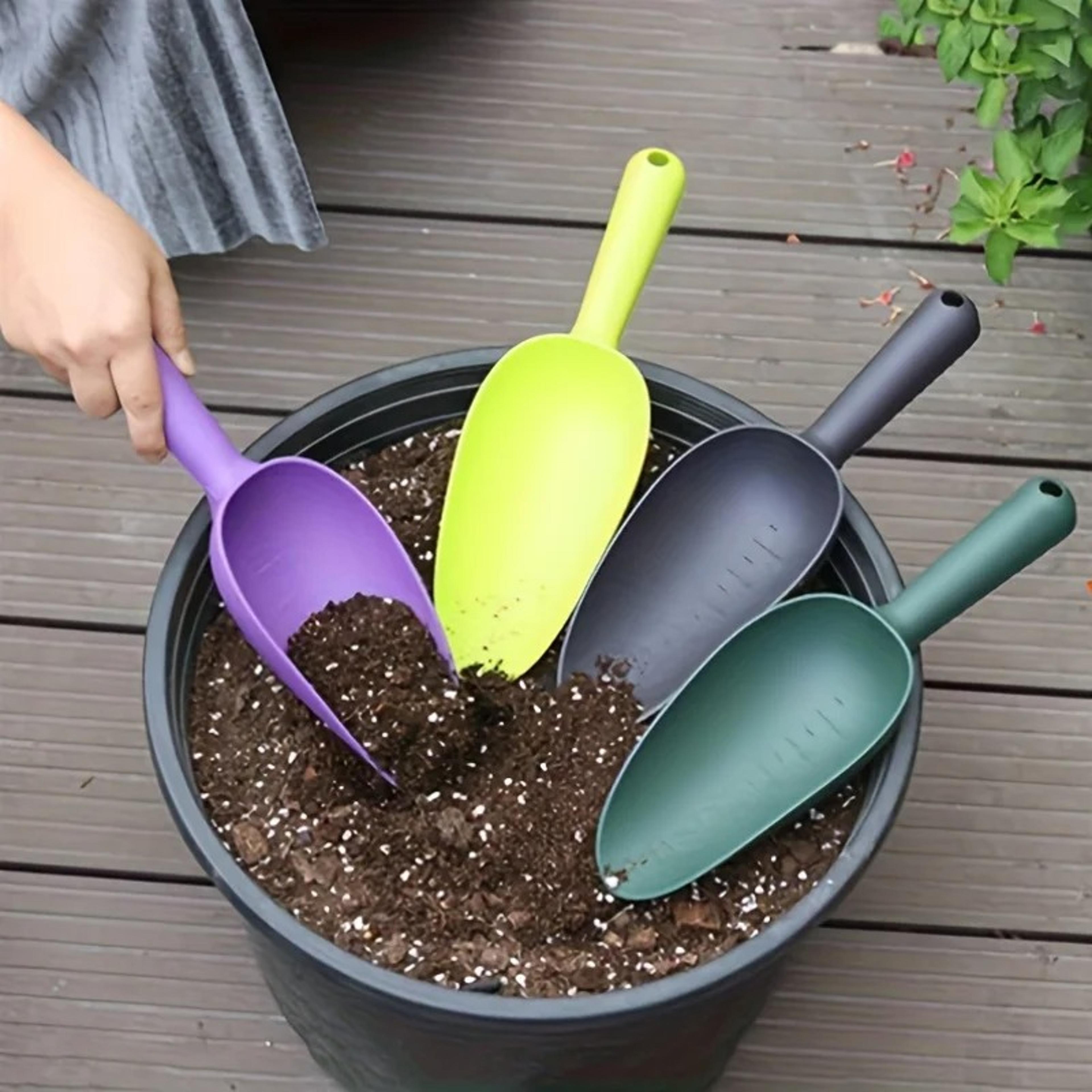 compact garden shovel soil scoop for succulents, potting & balcony gardening