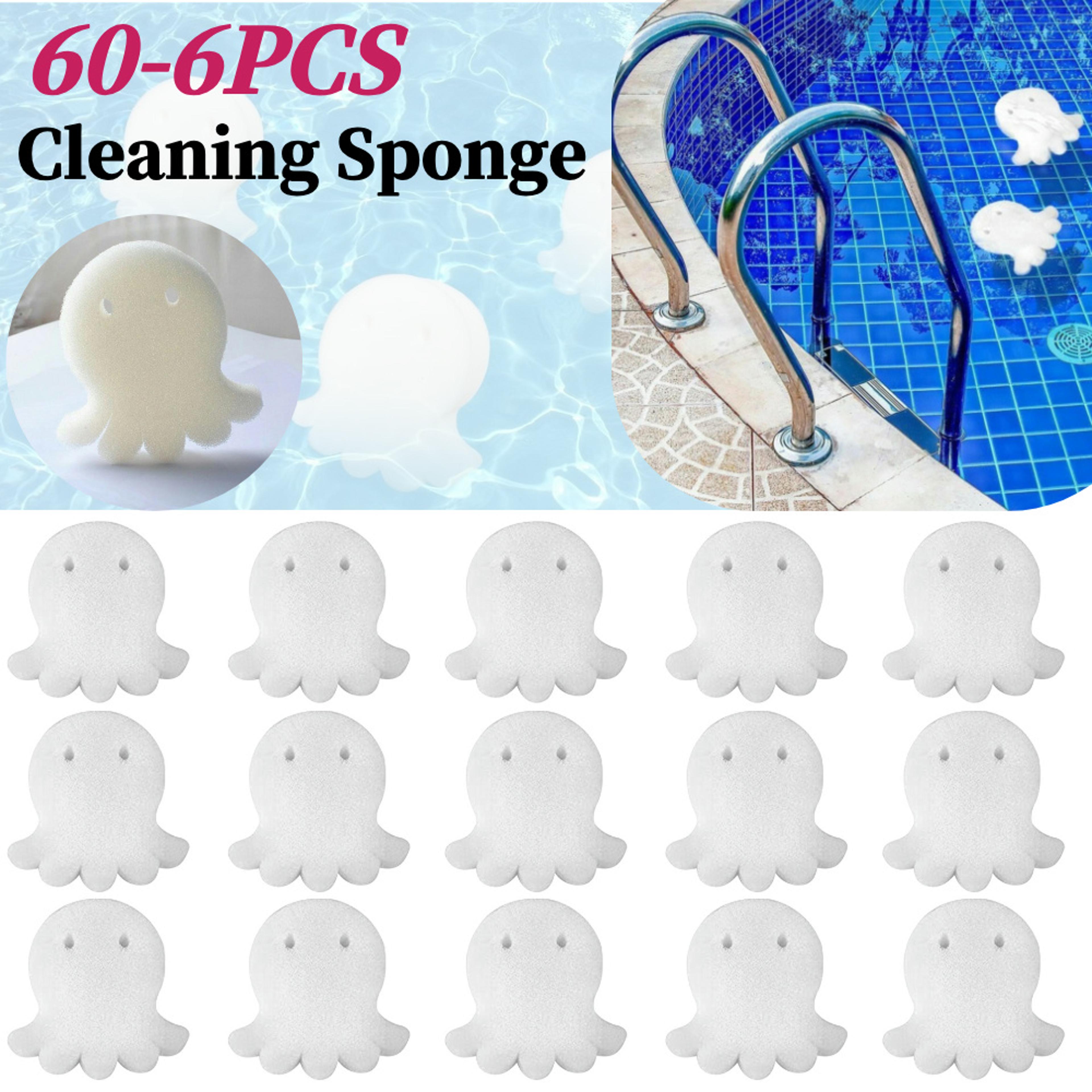 pool oil absorbing octopus sponge floating scum remover for pools, hot tubs & spas