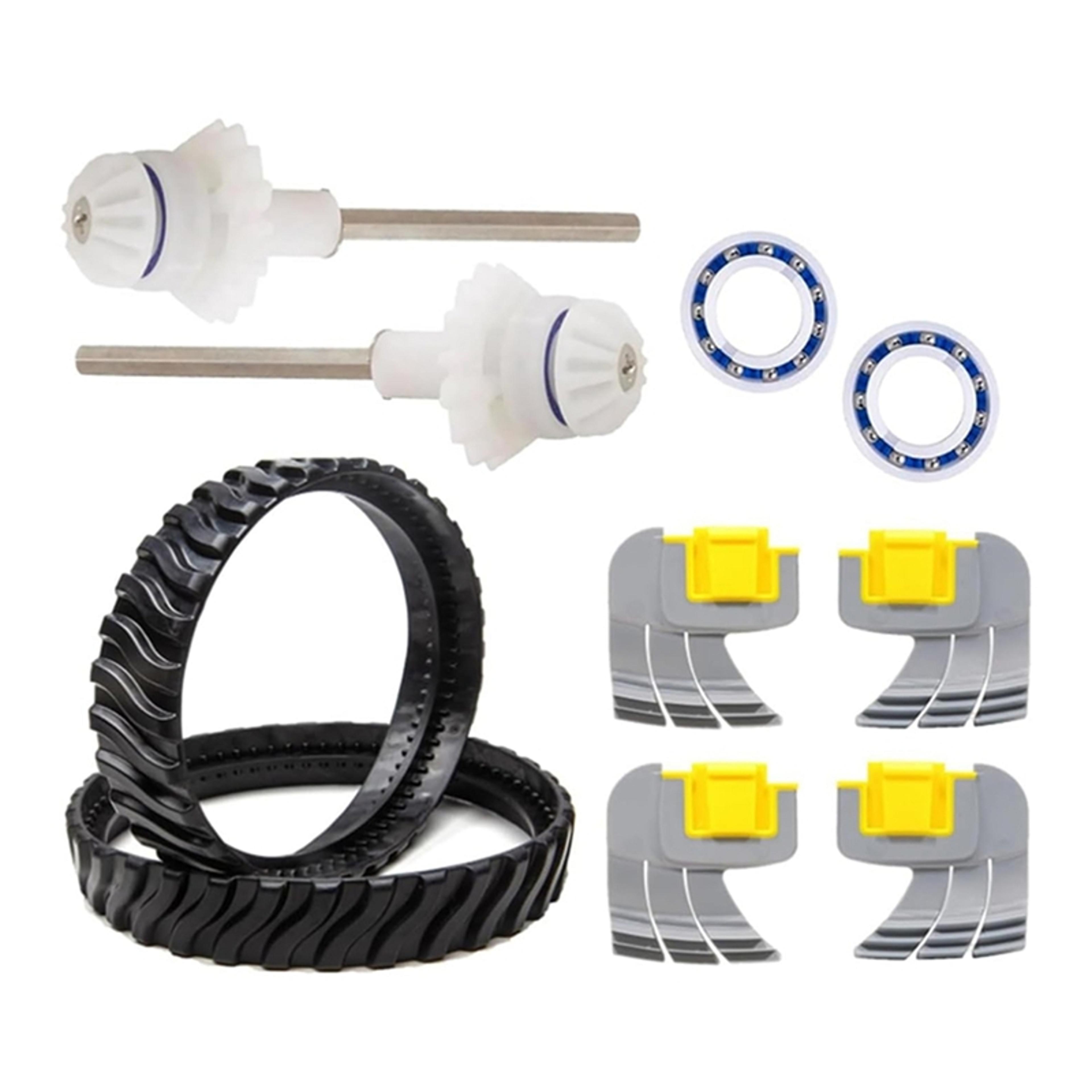 pool cleaner drive shaft rebuild kit with track wheels & brushes replacement parts