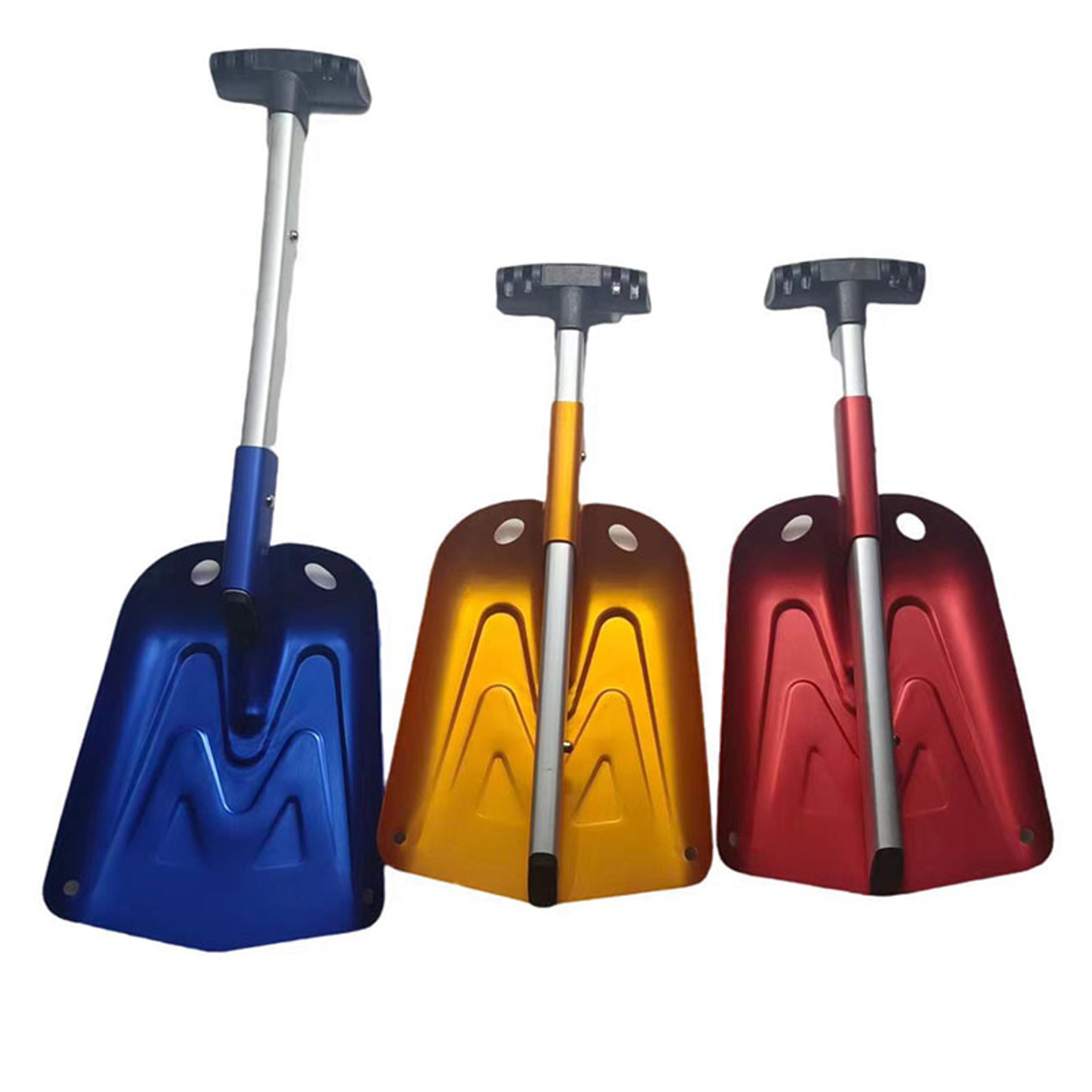 portable folding snow shovel lightweight aluminum snow shovel for car, camping & emergency winter use
