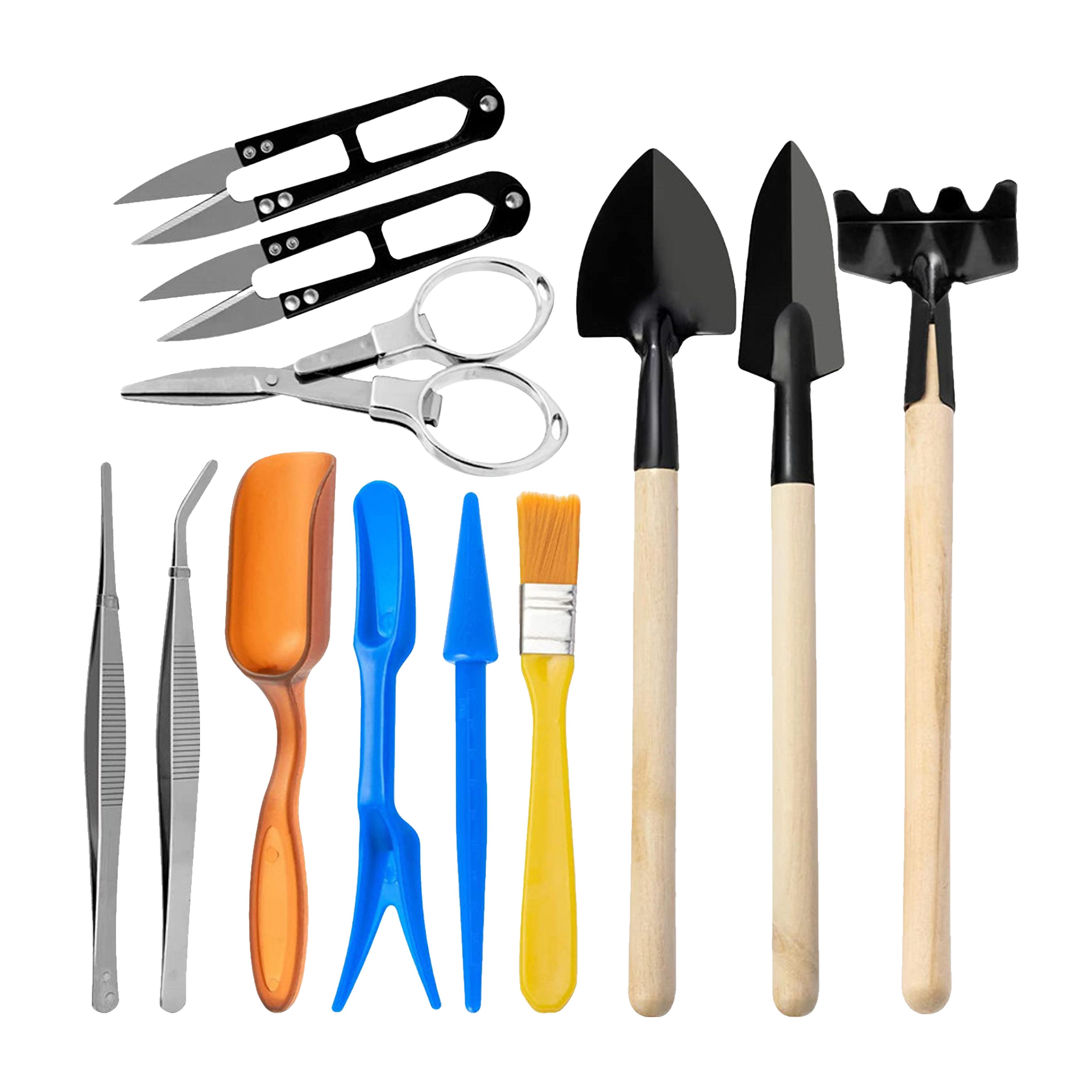 mini succulent tool kit for bonsai, cactus & indoor plant transplanting