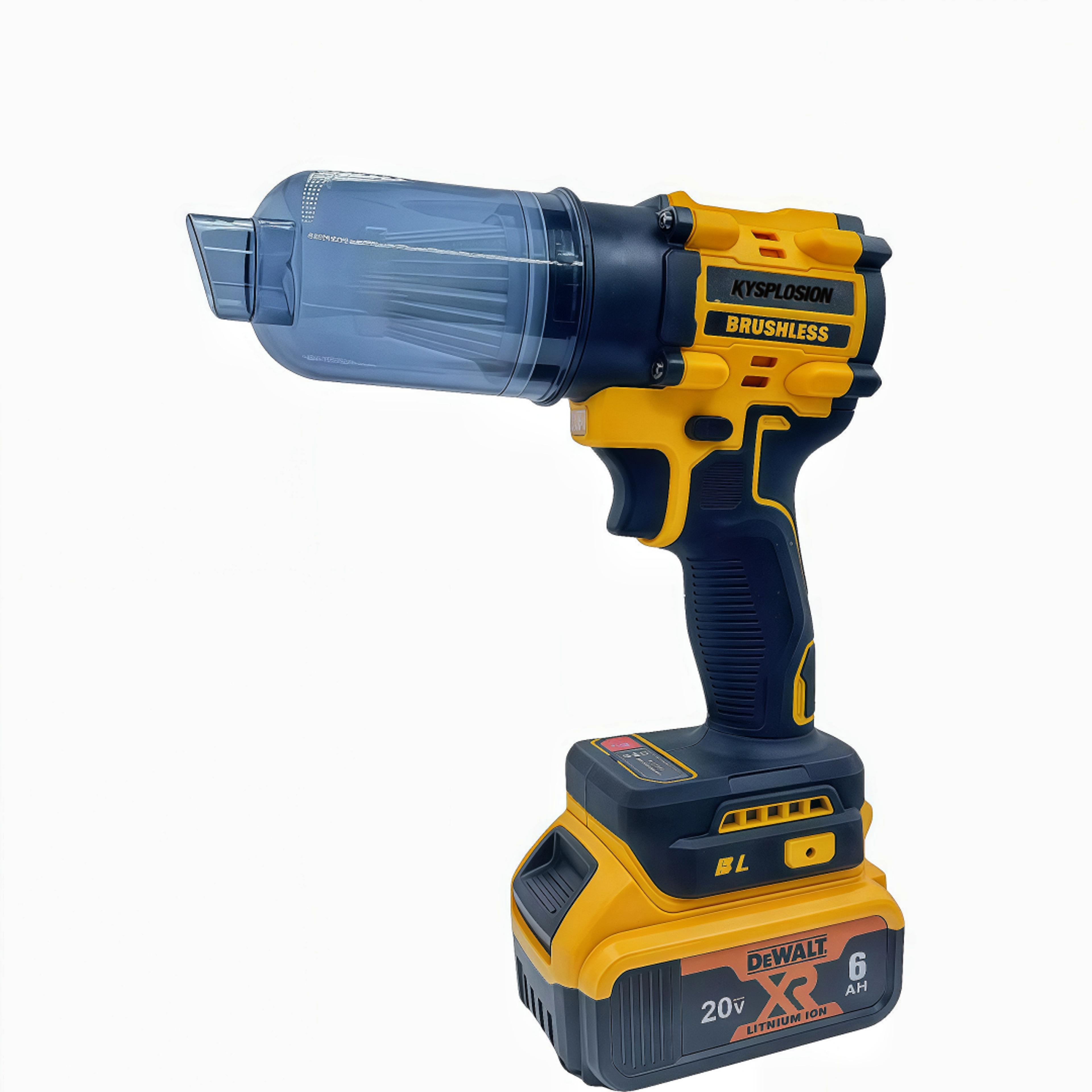dewalt compatible brushless cordless vacuum & air duster handheld blower