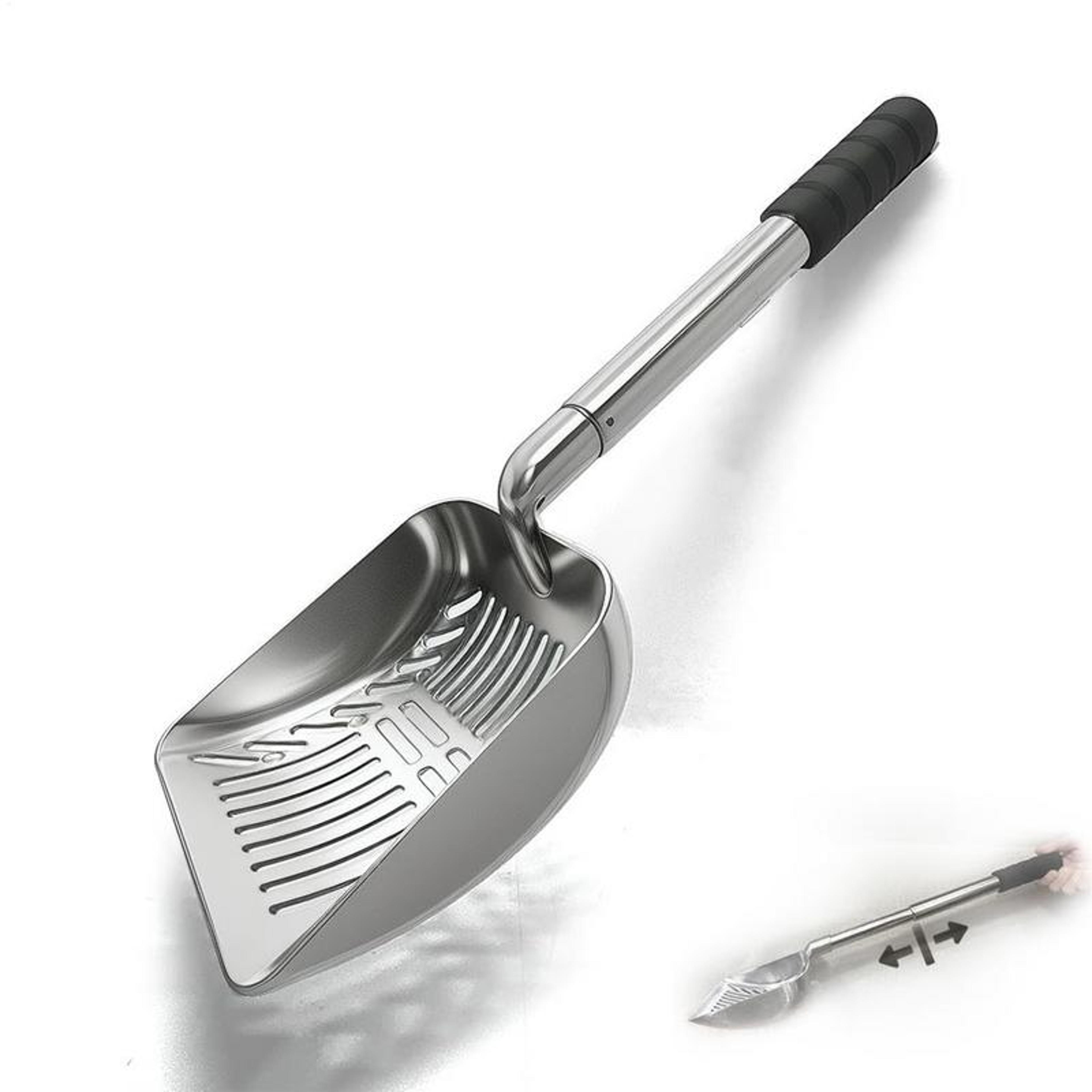 heavy duty fireplace ash shovel & ash sifter for wood stoves, fire pits & bbq grills