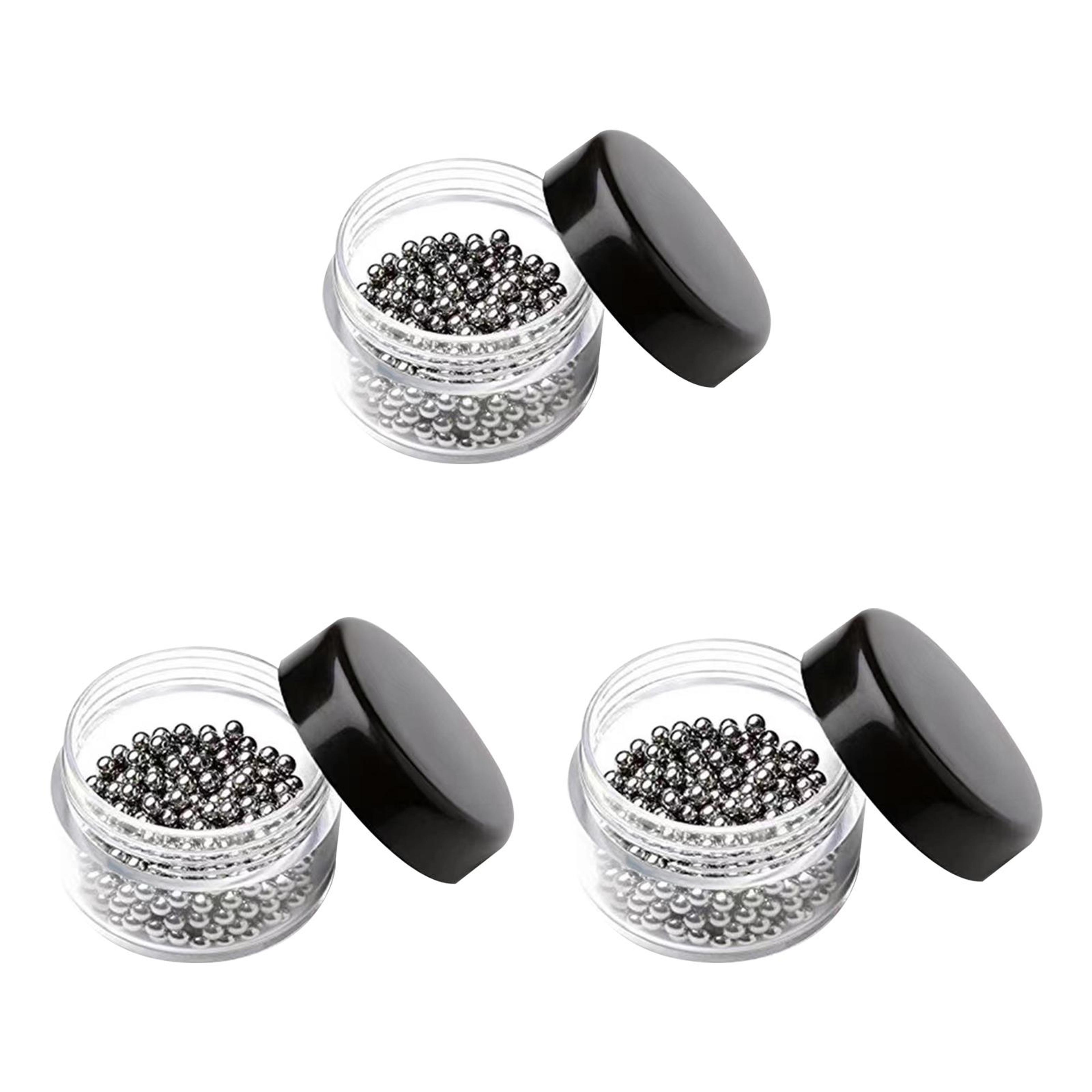 premium decanter cleaning beads stainless steel cleaning balls for carafes, bottles & vases
