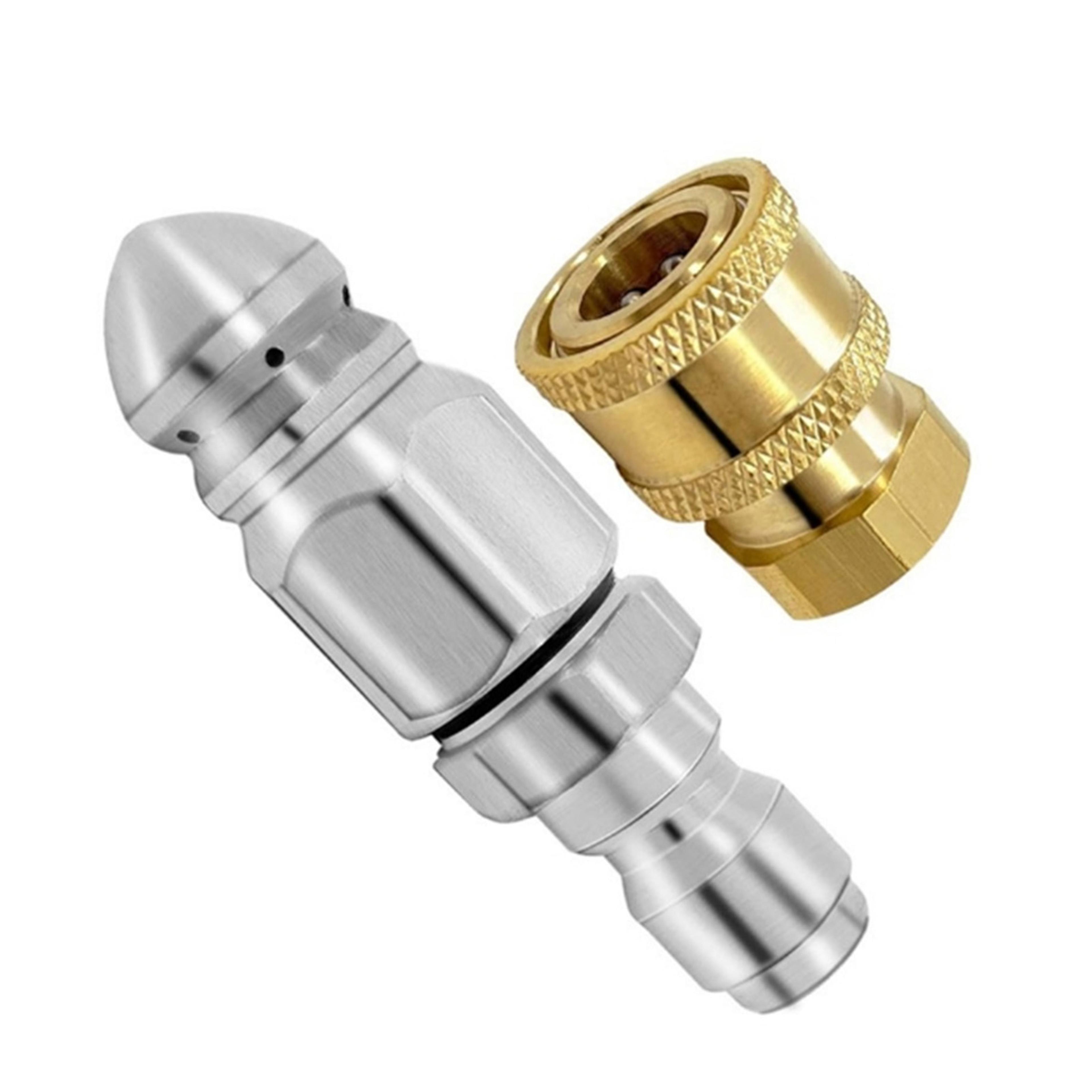 powerjet drain cleaning nozzle high pressure pipe unclogging nozzle for garden hose
