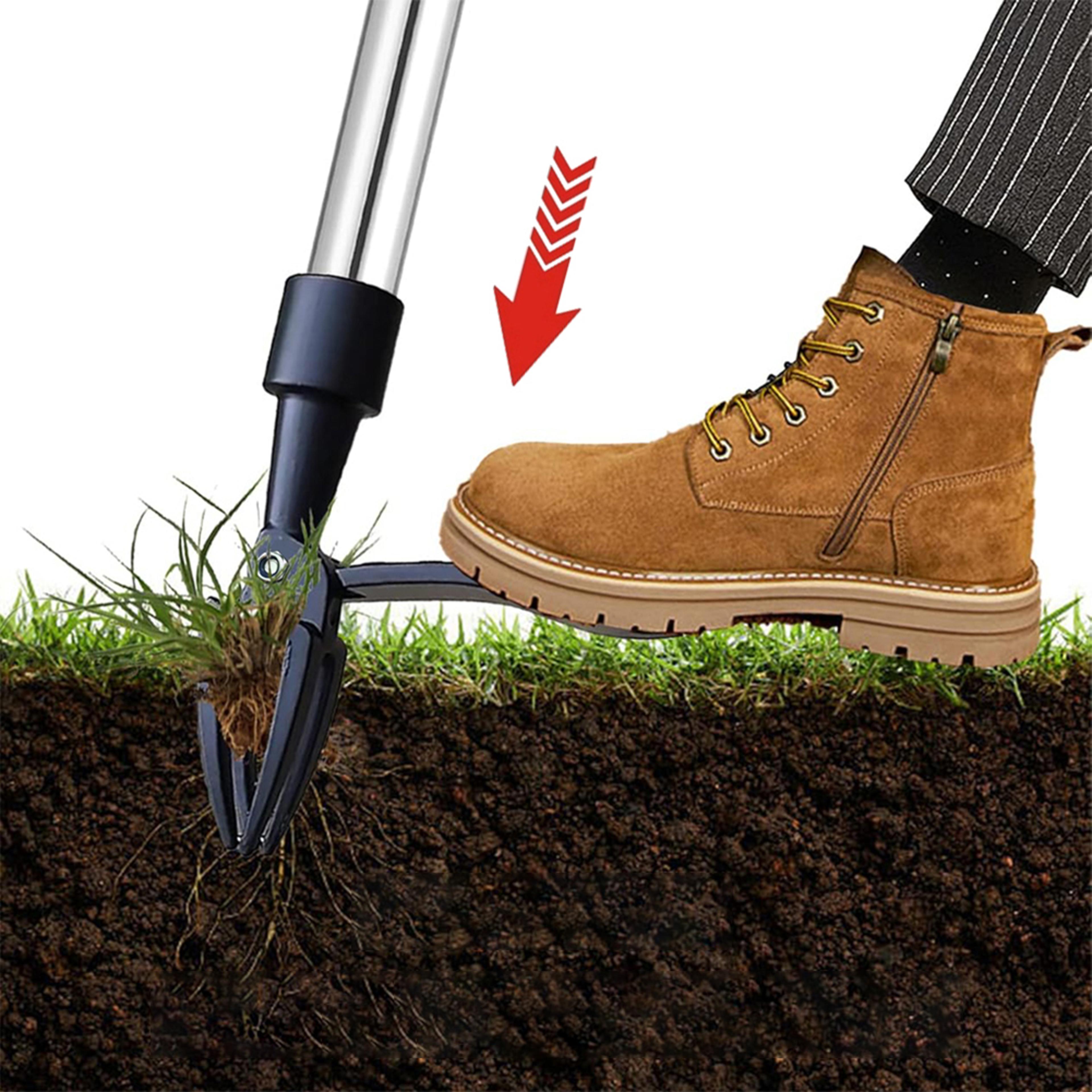 stand up weed puller replacement head with foot pedal garden root remover tool