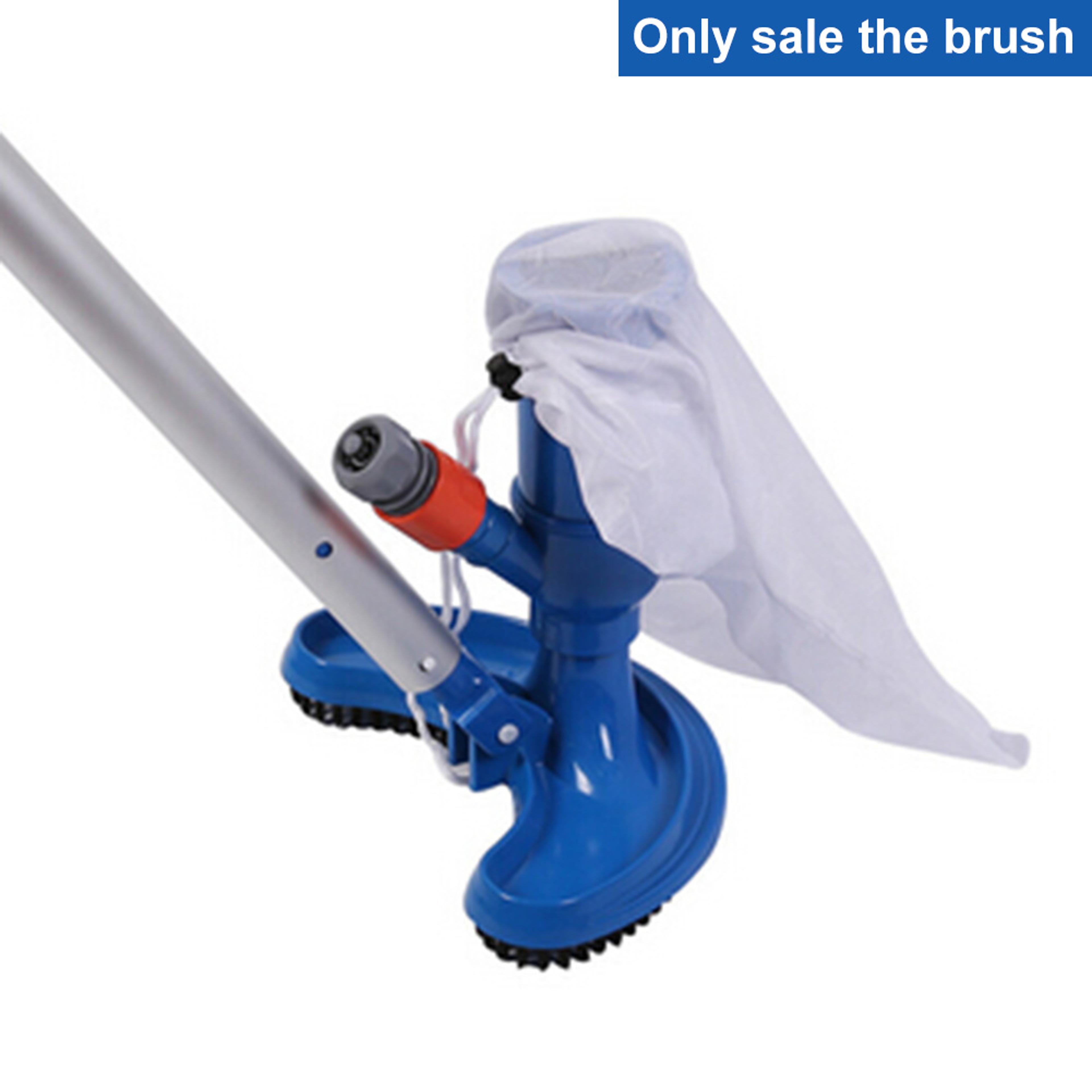 heavy duty pool vacuum head with bristle brush for swimming pool & pond cleaning