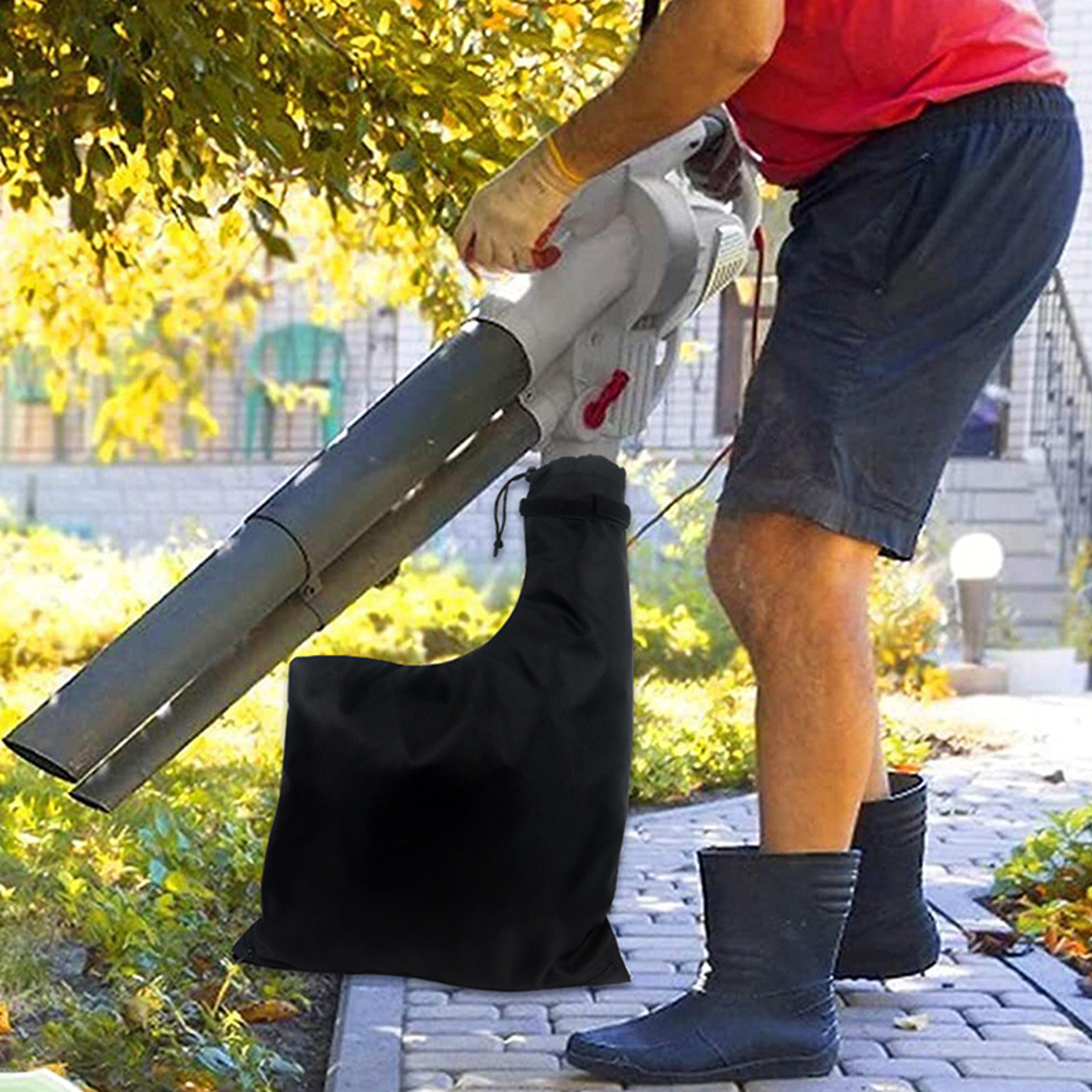 universal leaf blower vacuum bag oxford fabric leaf collection bag with zipper for garden vacuums