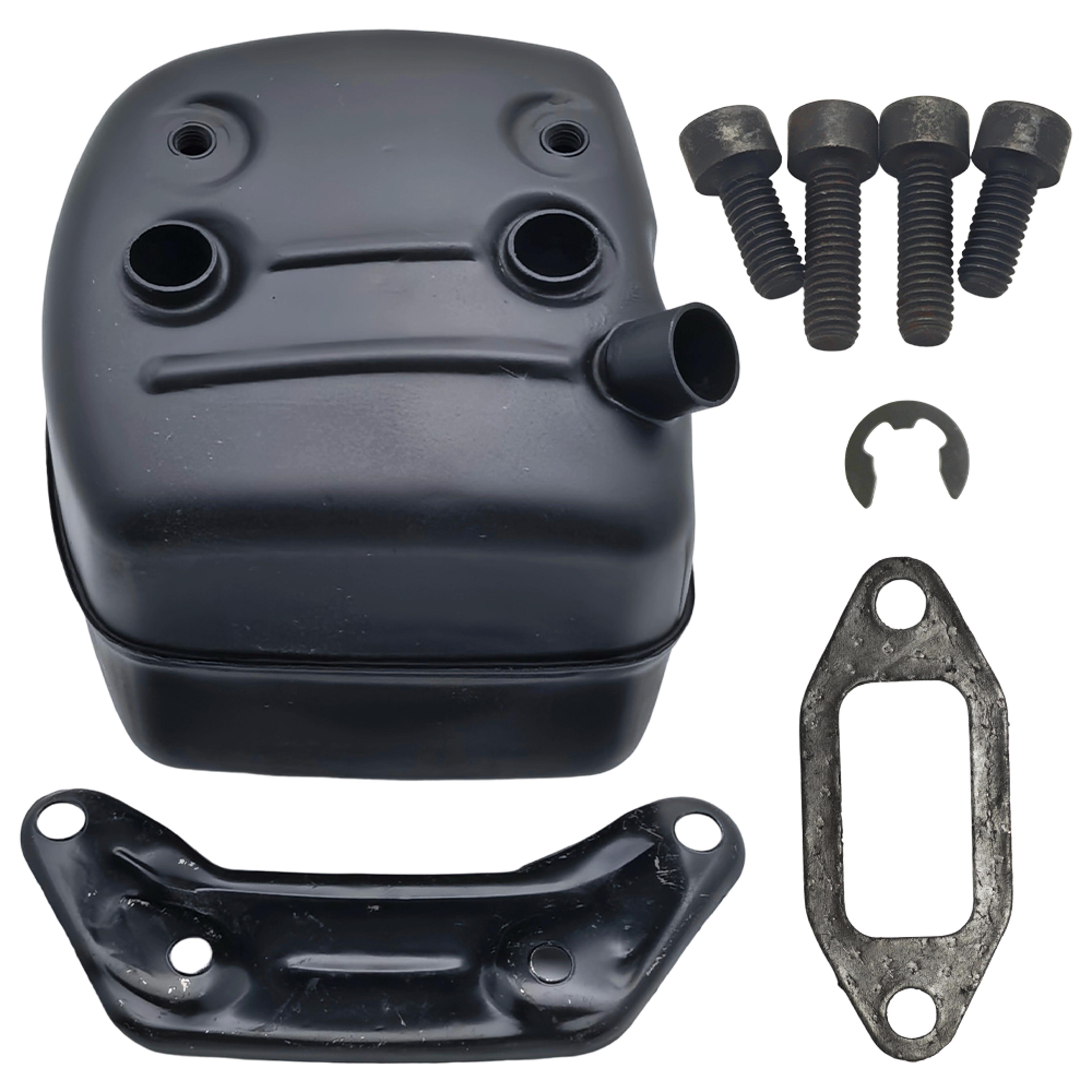 husqvarna chainsaw exhaust muffler kit with gasket & screws