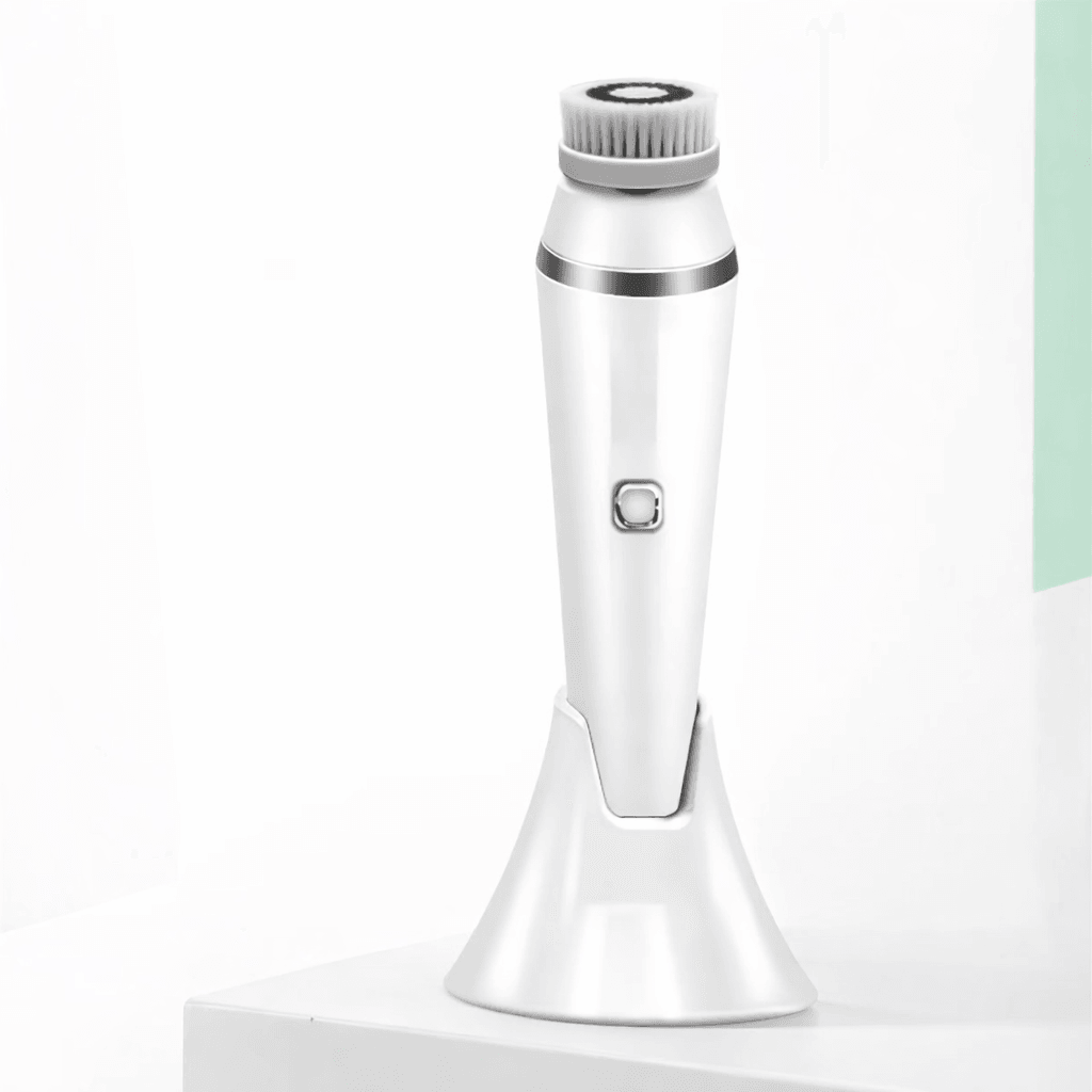4 in 1 electric facial cleansing brush deep pore face cleansing device with massage heads and waterproof design