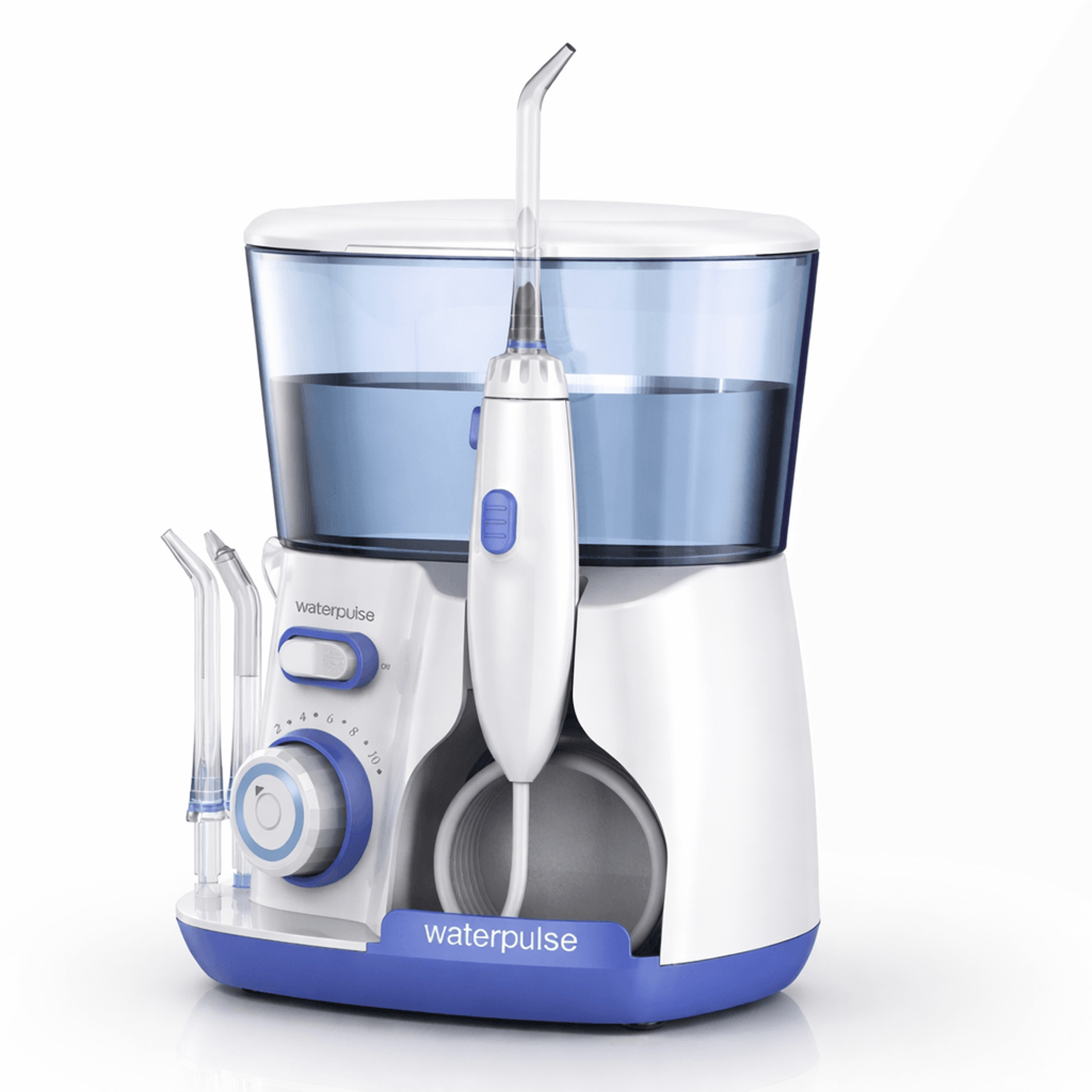 waterpulse electric water flosser for teeth cleaning oral irrigator with pressure levels