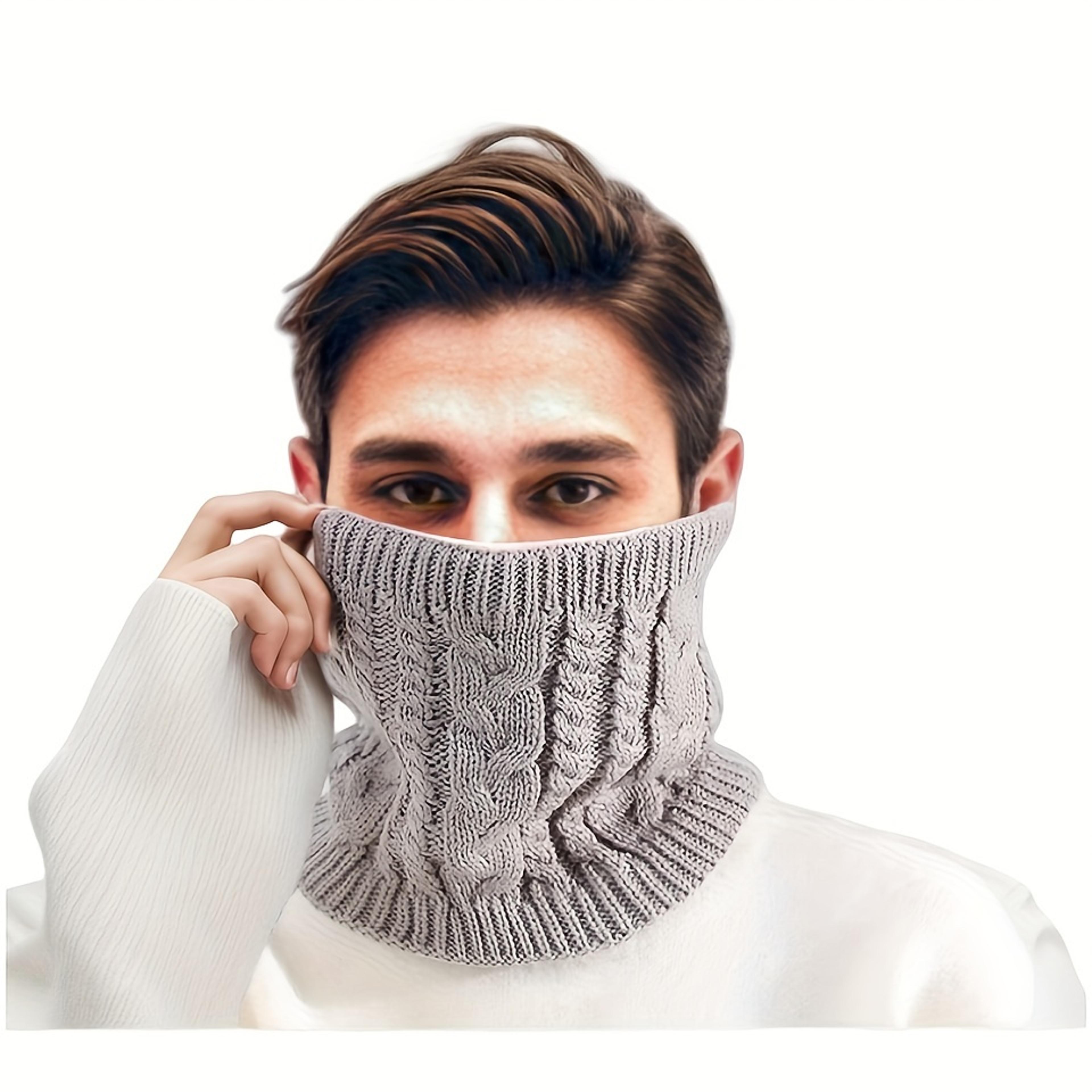 unisex winter neck warmer scarf breathable polyester neck gaiter windproof cold weather accessory