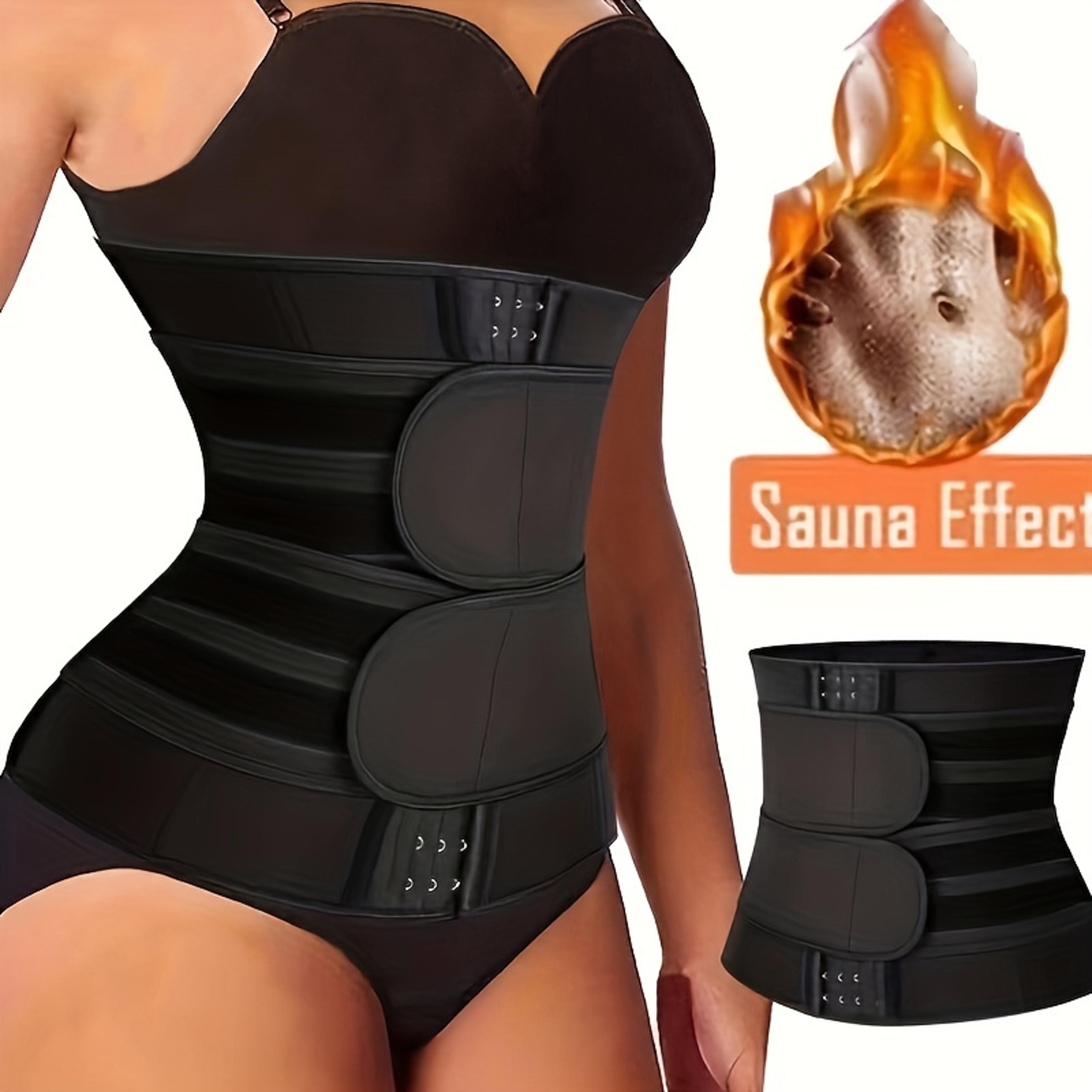 double belt postpartum waist trainer belt adjustable triple hook tummy control fitness shaper for women
