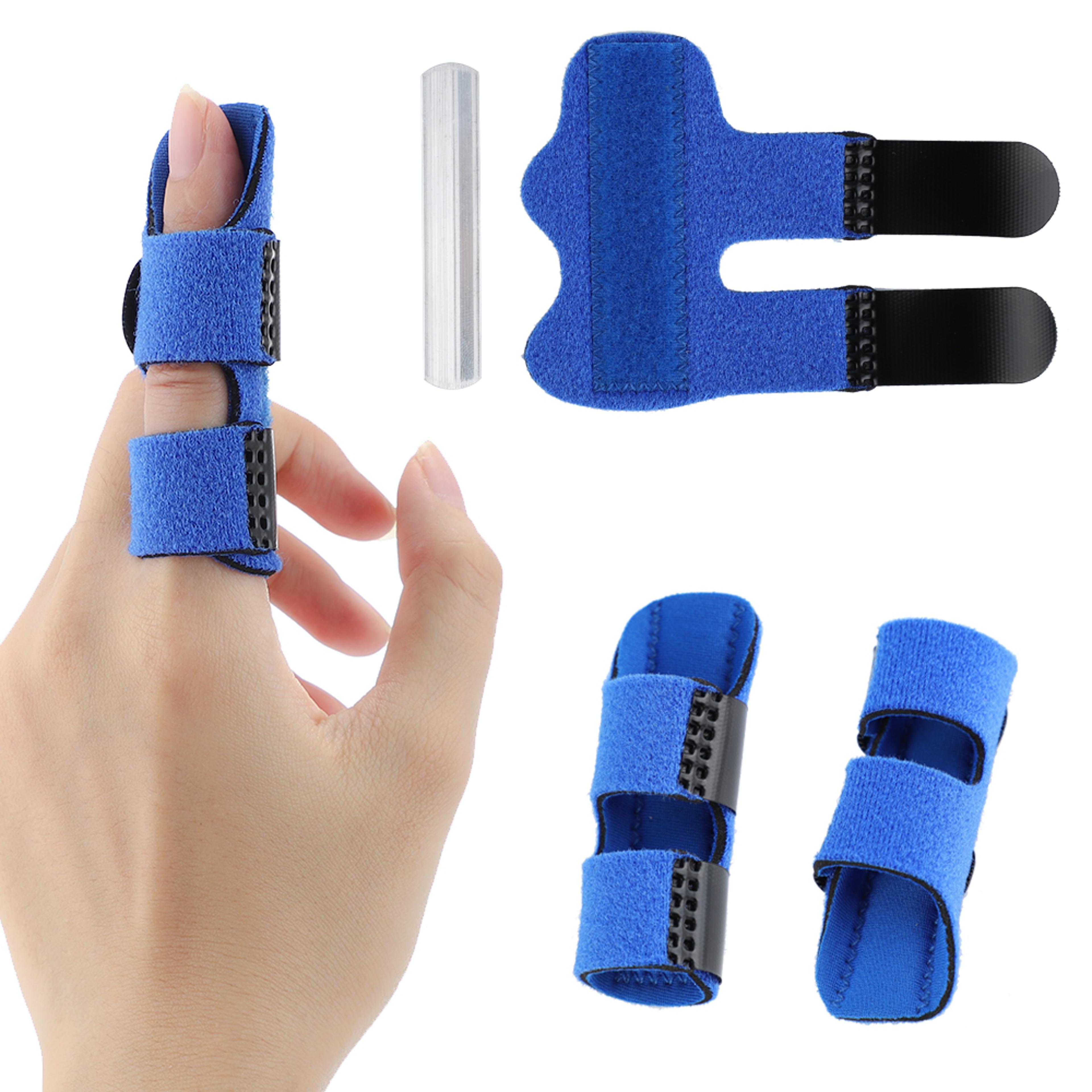 adjustable aluminum finger splint brace for finger fracture support and pain relief stabilizer