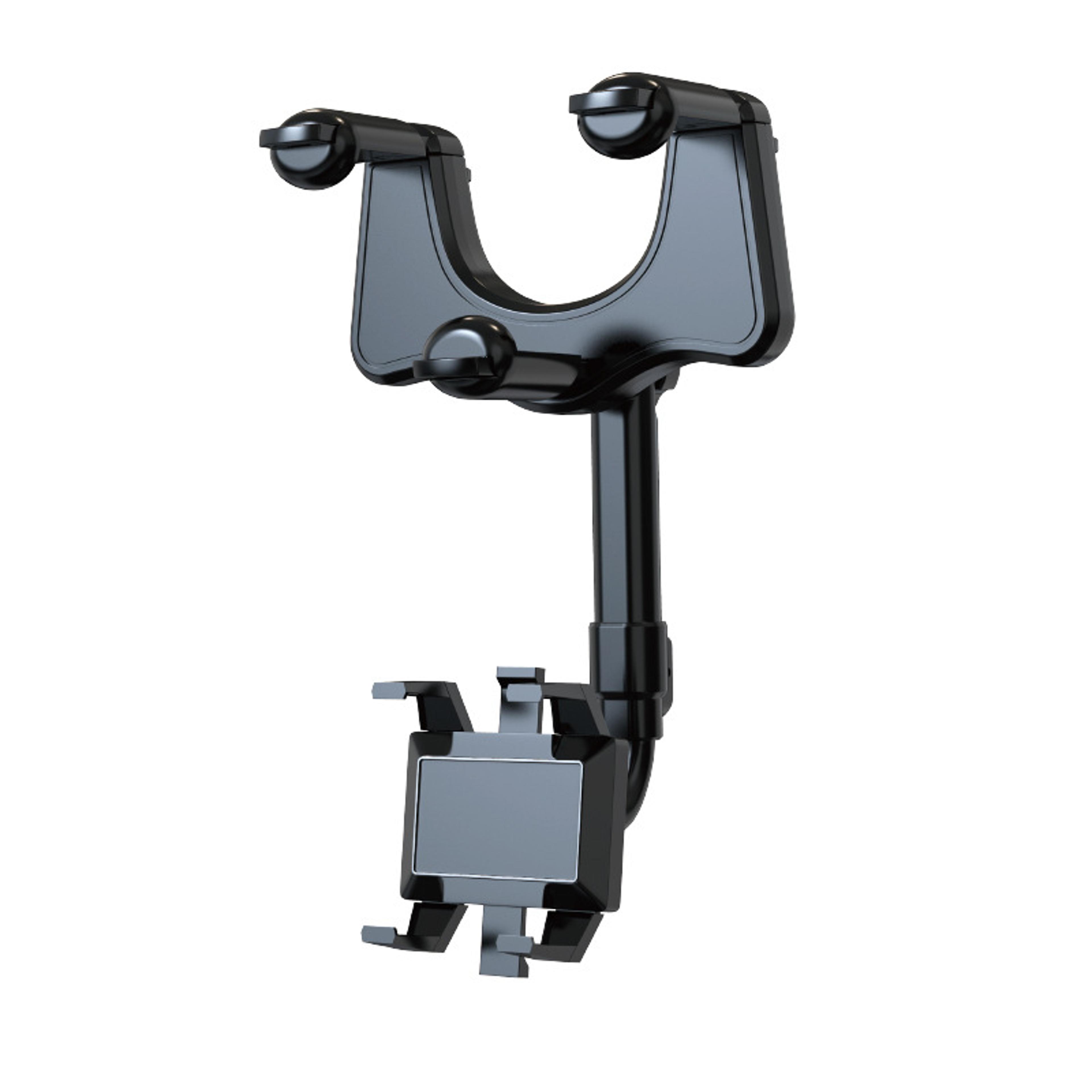 rotating rear view mirror phone holder adjustable car mirror mount