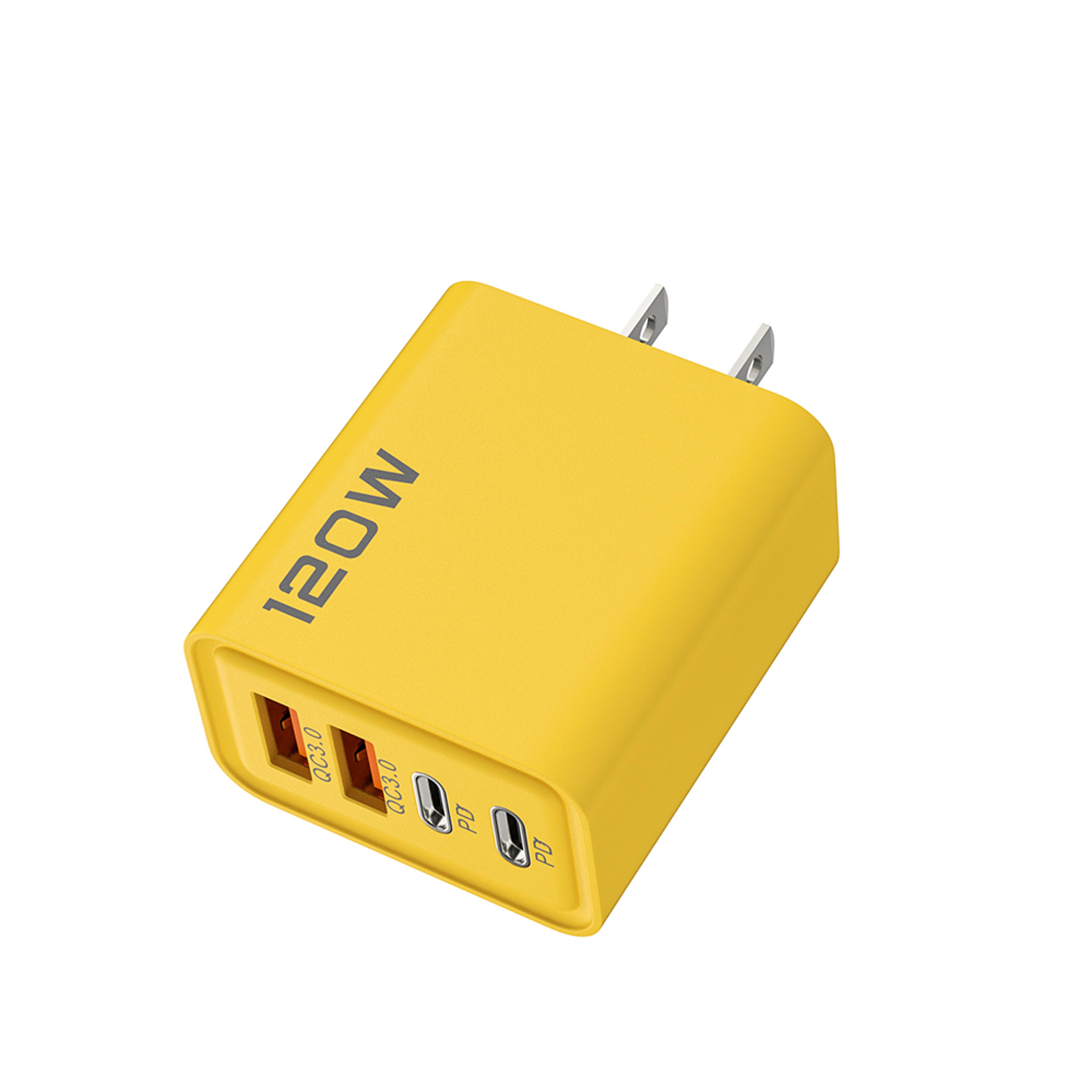 multi port usb c charger pd fast charging adapter with qc3.0 power delivery for phones tablets and travel