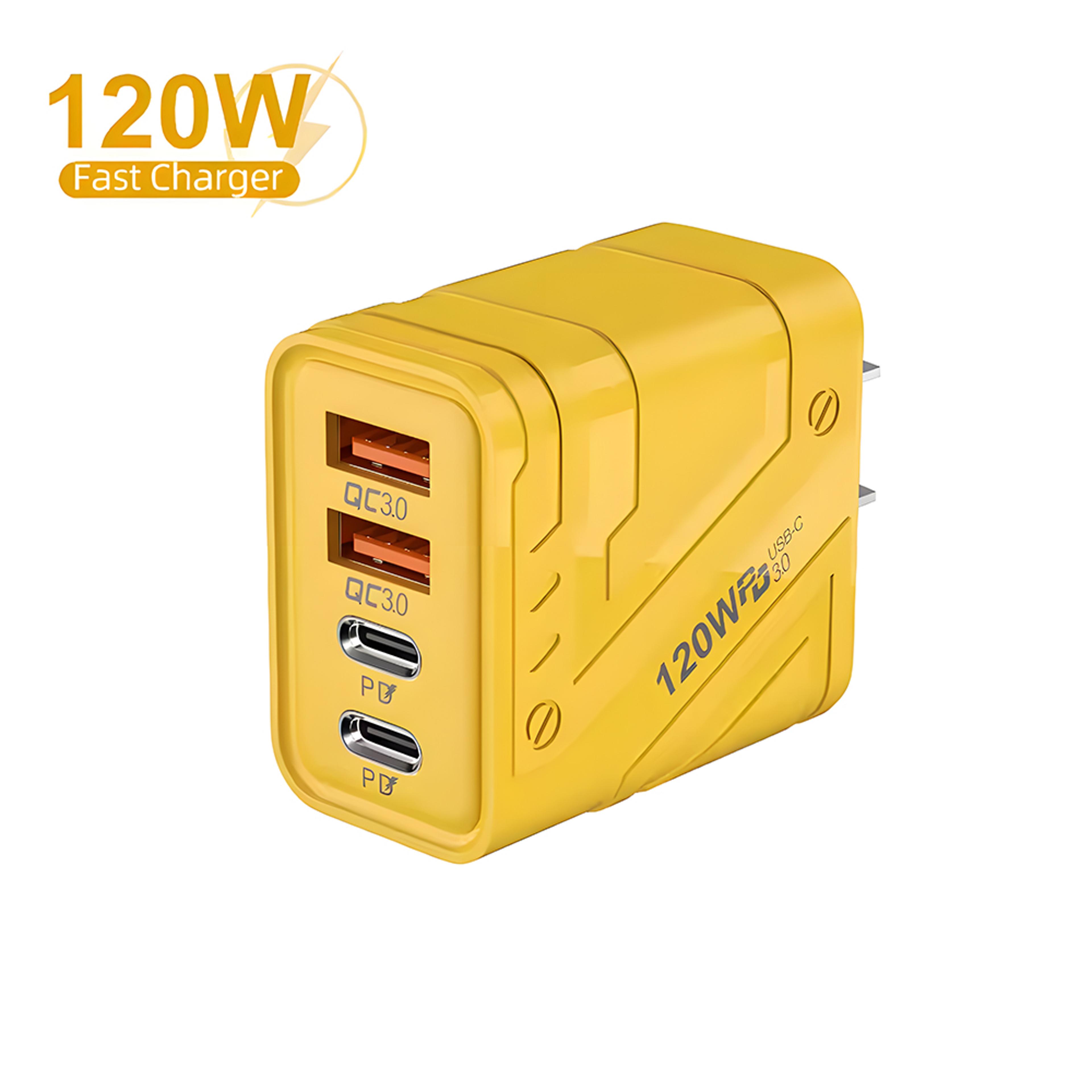4 port usb c pd charger fast charging multiport adapter with quick charge 3.0 smart safety protection