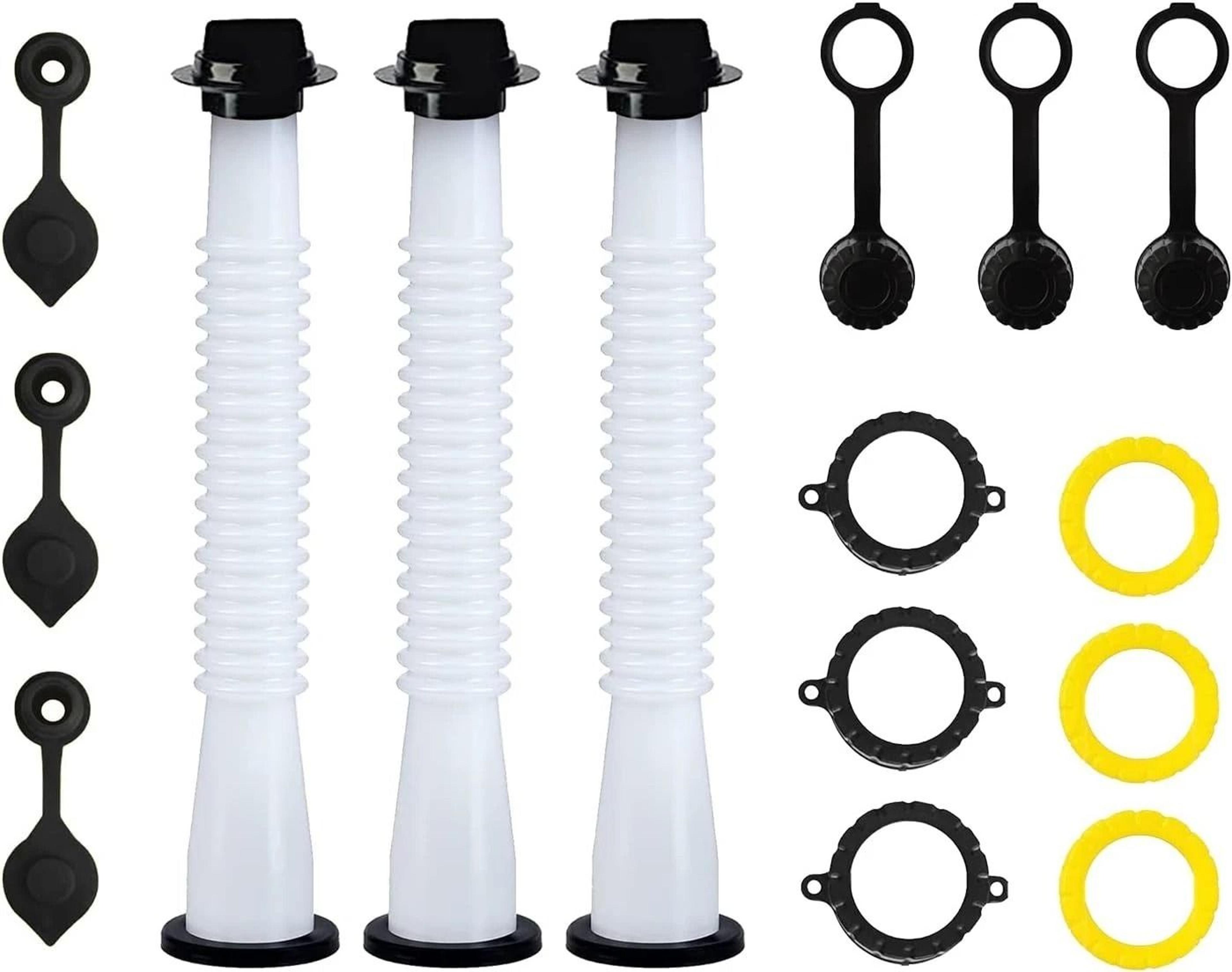 universal gas can spout replacement kit high flow flexible fuel nozzle bpa free