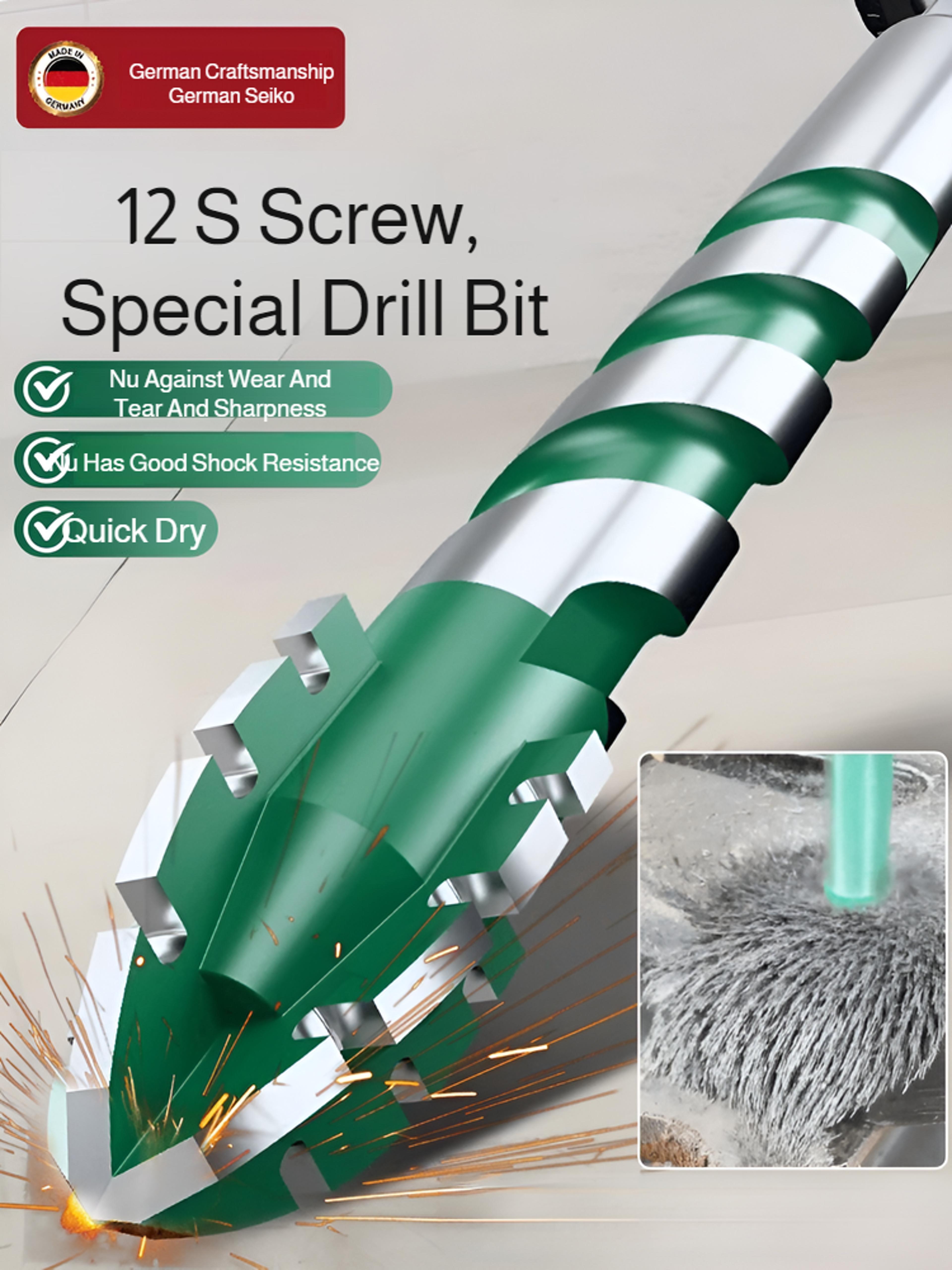 blade sawtooth eccentric drill bit ultra-high hardness tile & concrete drill bit for electric drills