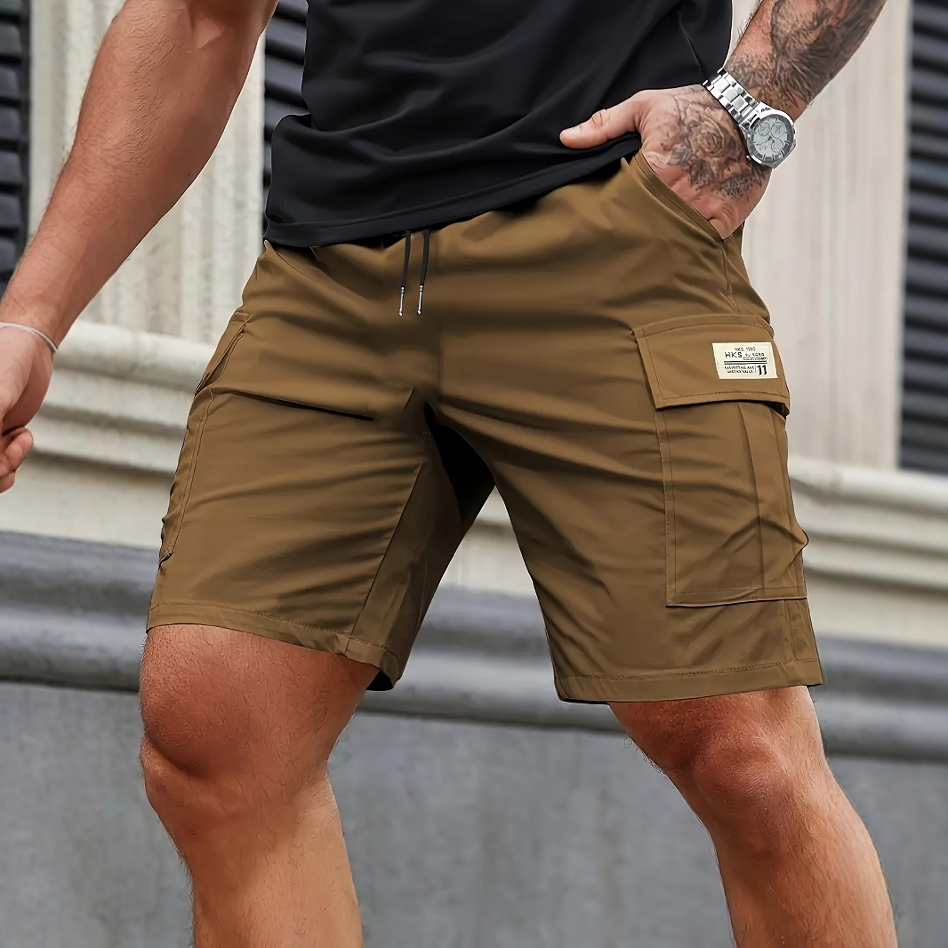 men,s cargo shorts lightweight hiking work multi pocket comfortable fit