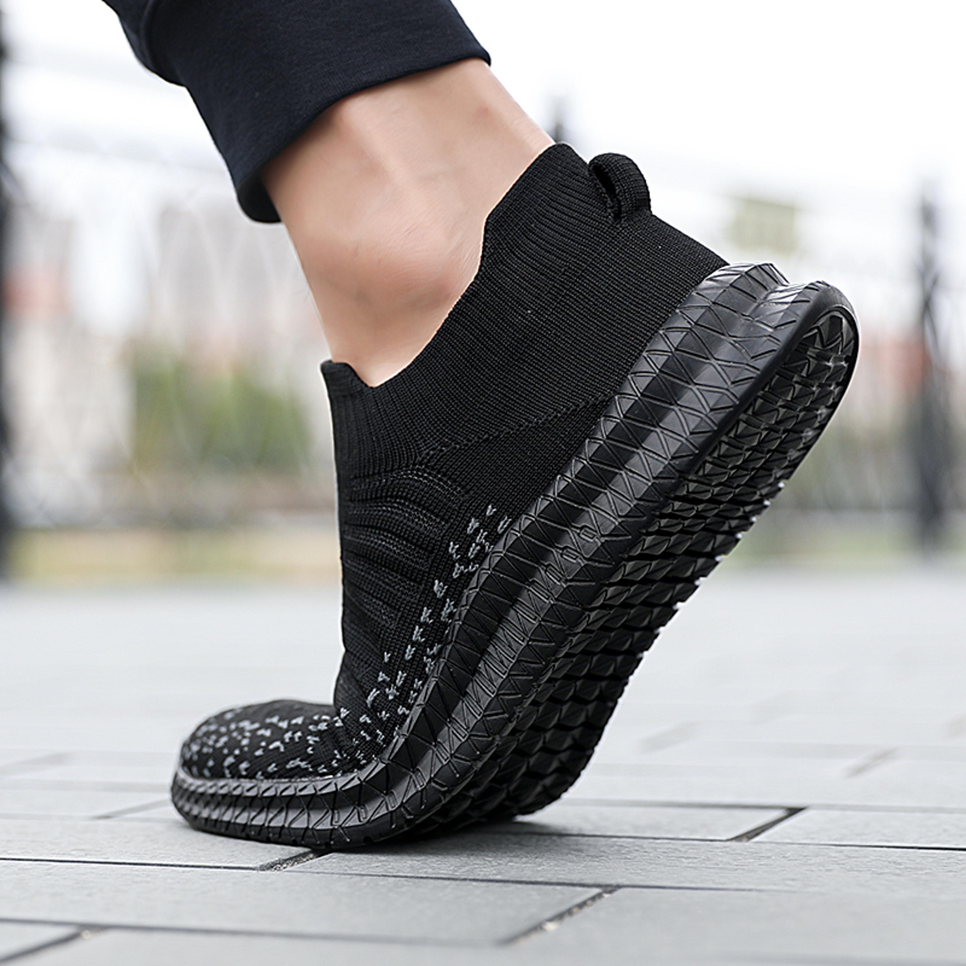 breathable men's walking shoes lightweight slip on sneakers casual outdoor comfort