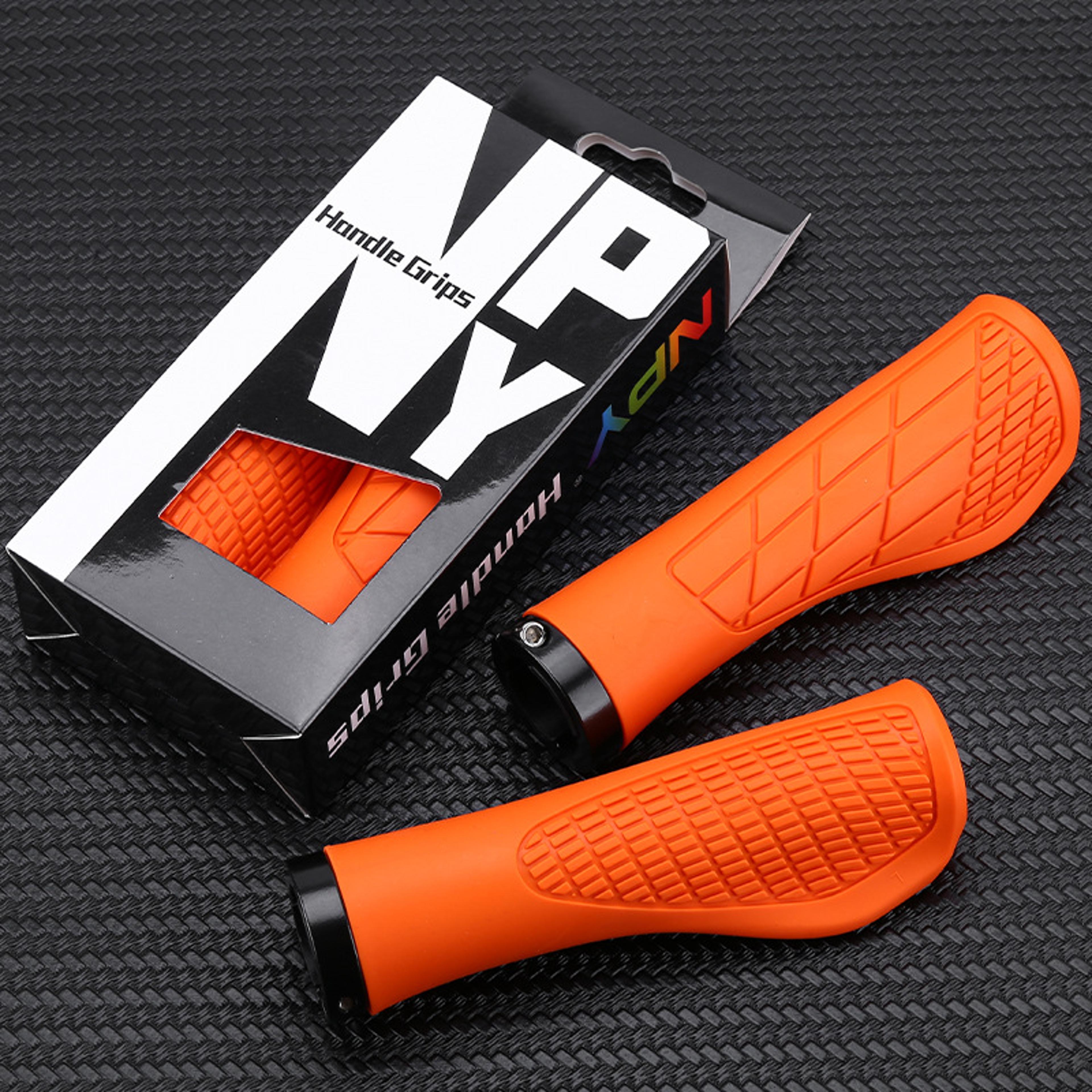 ergonomic lock on mountain bike grips soft rubber non slip handlebar grips